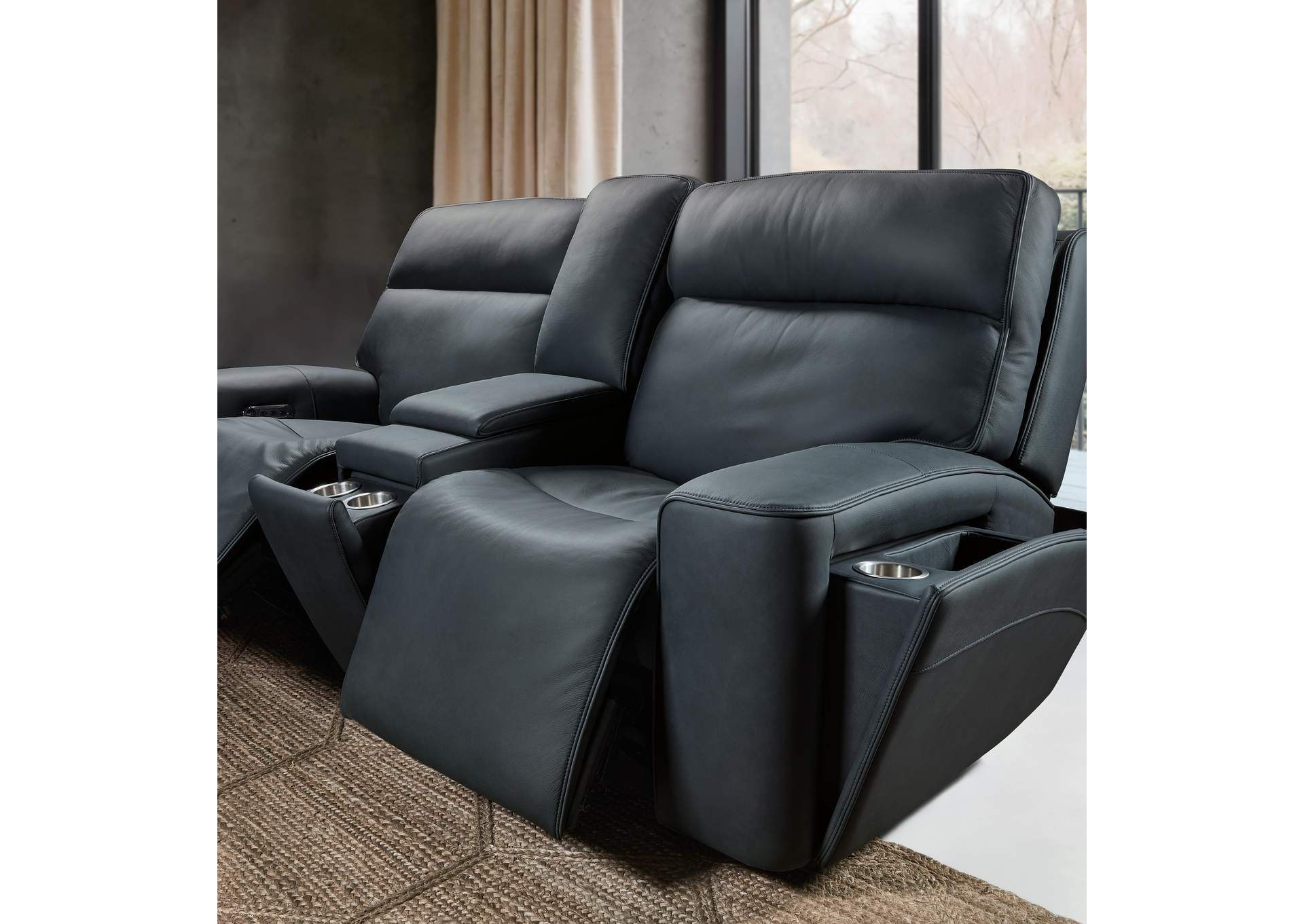Riverton Power Gliding Console Loveseat With Power Headrest and Lumbar image 8