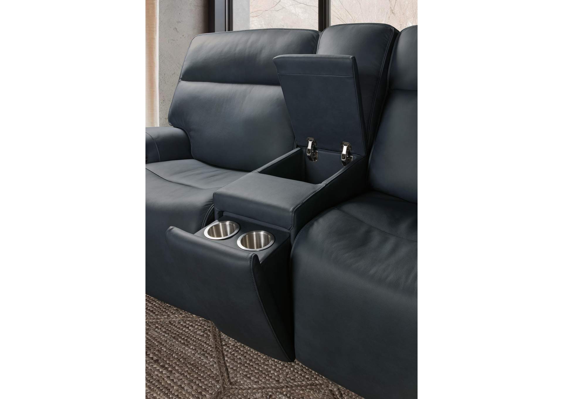 Riverton Power Gliding Console Loveseat With Power Headrest and Lumbar image 9