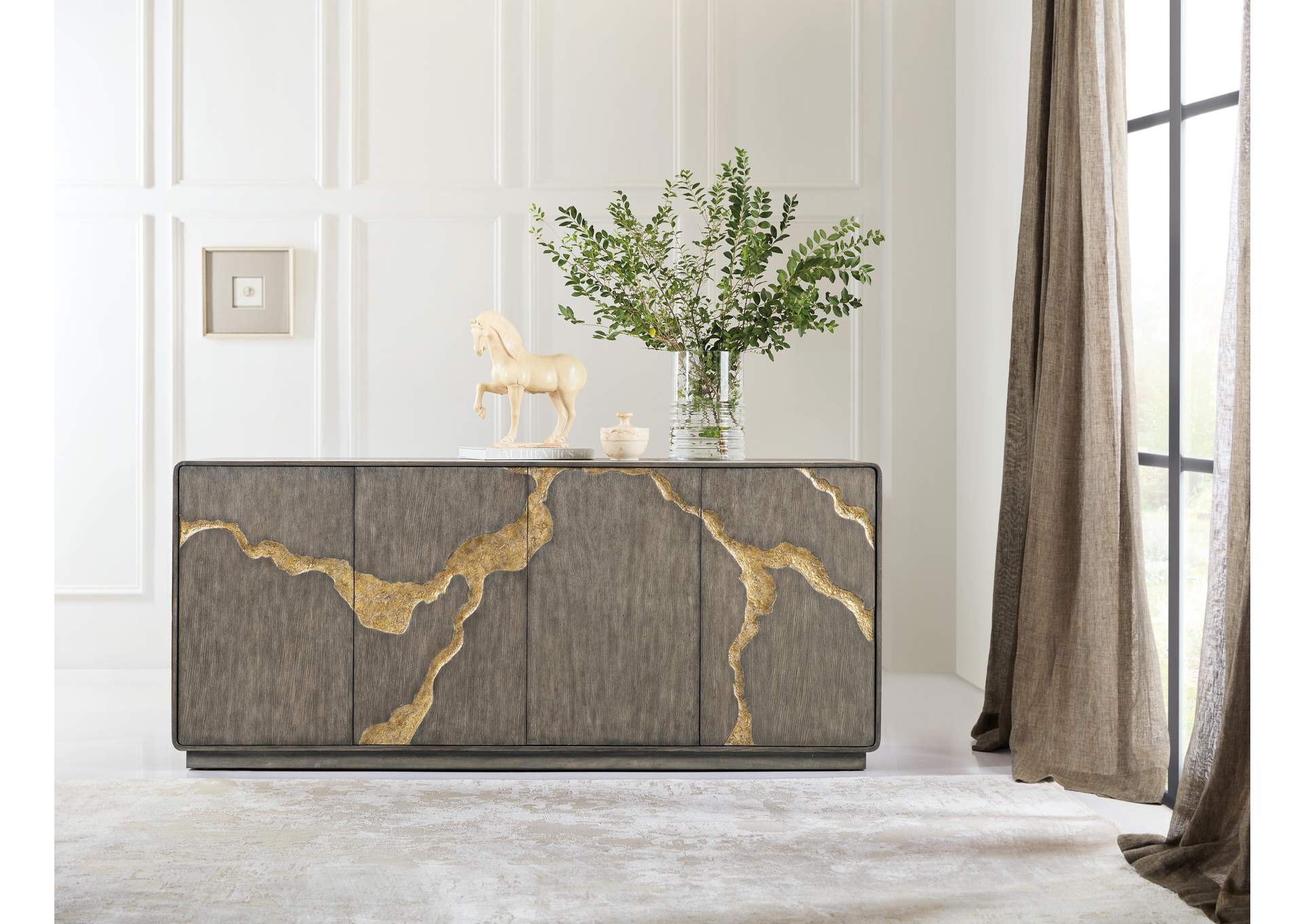 Melange Fissured Entertainment Credenza image 7