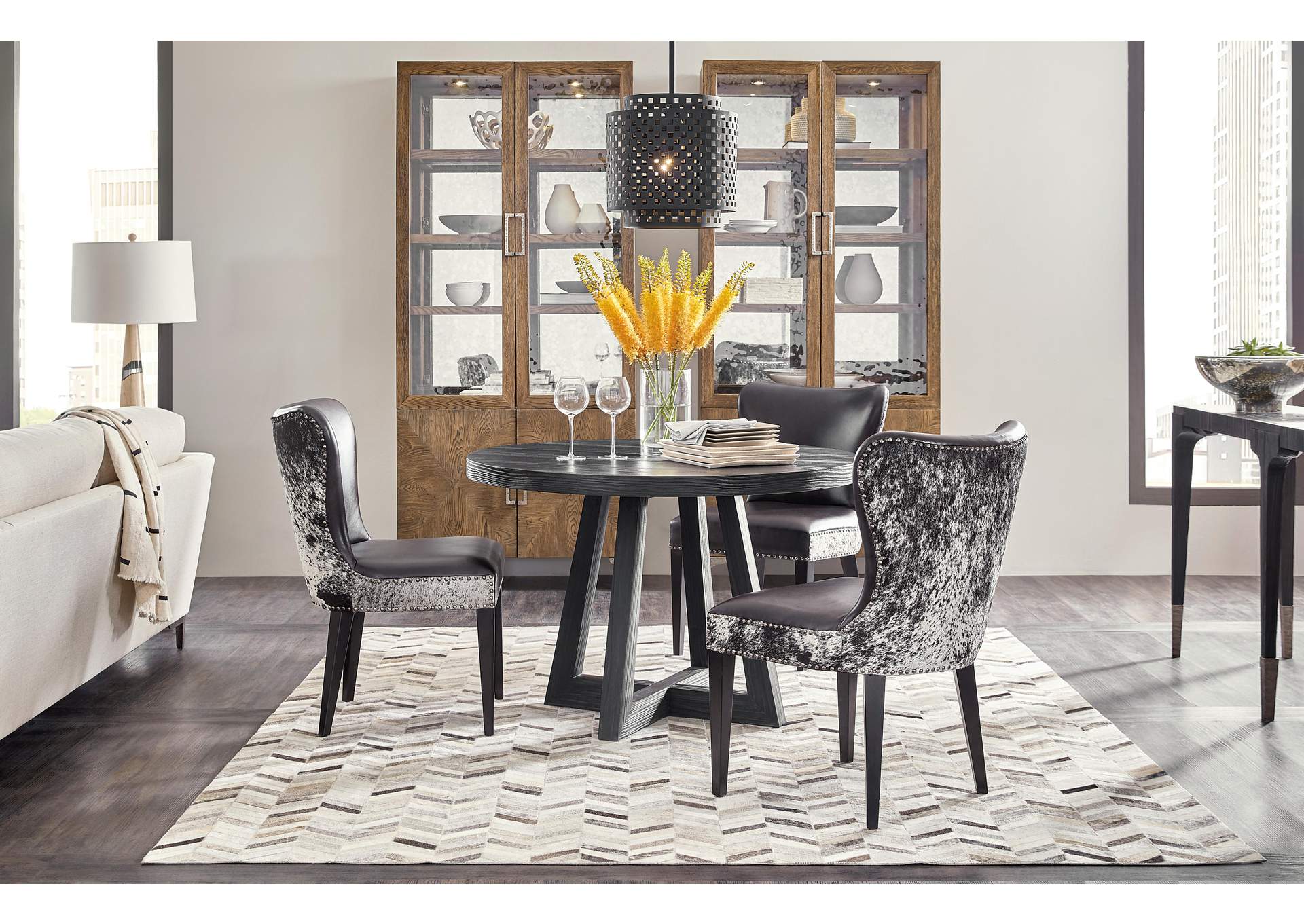 Chapman Shou Sugi Ban Petite Round Dining Table image 6