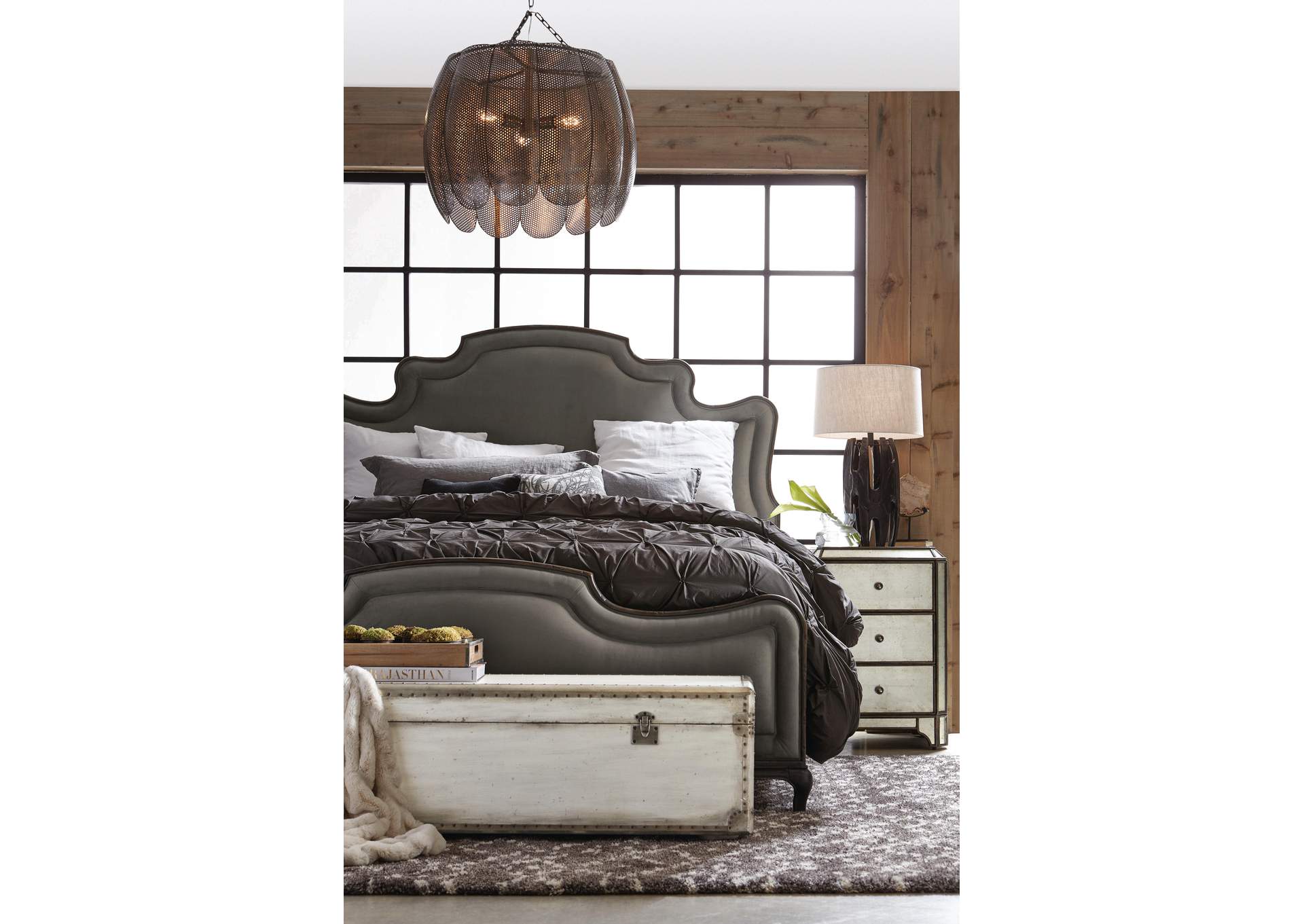 Arabella Mirrored Three - Drawer Nightstand image 7