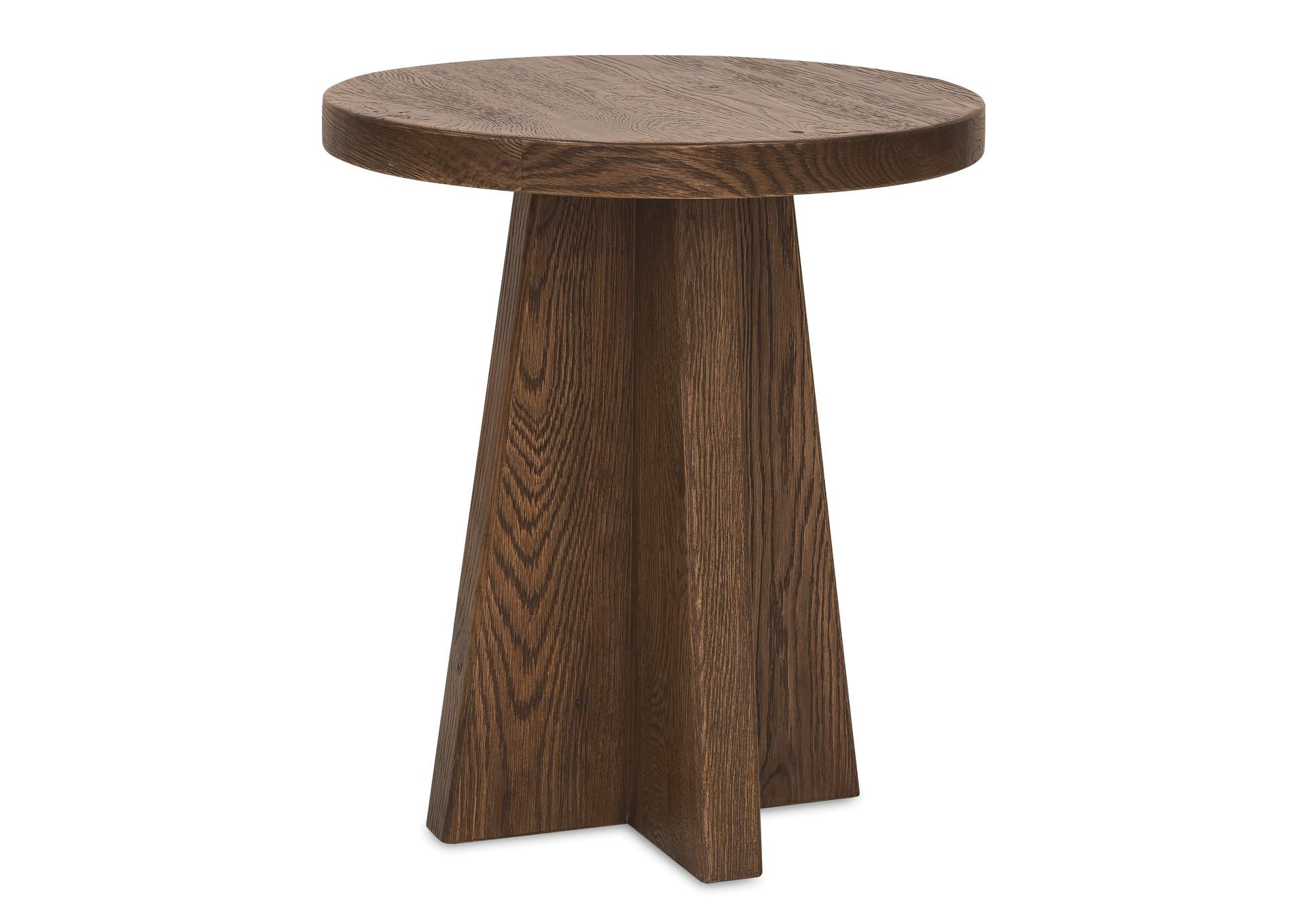 Driftwood Round End Table image 1