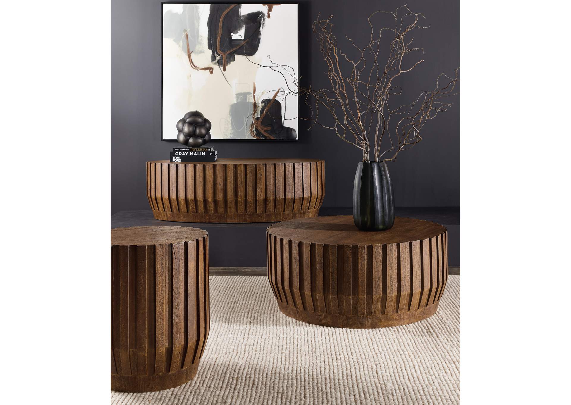 Commerce and Market Gears Round Cocktail Table image 4