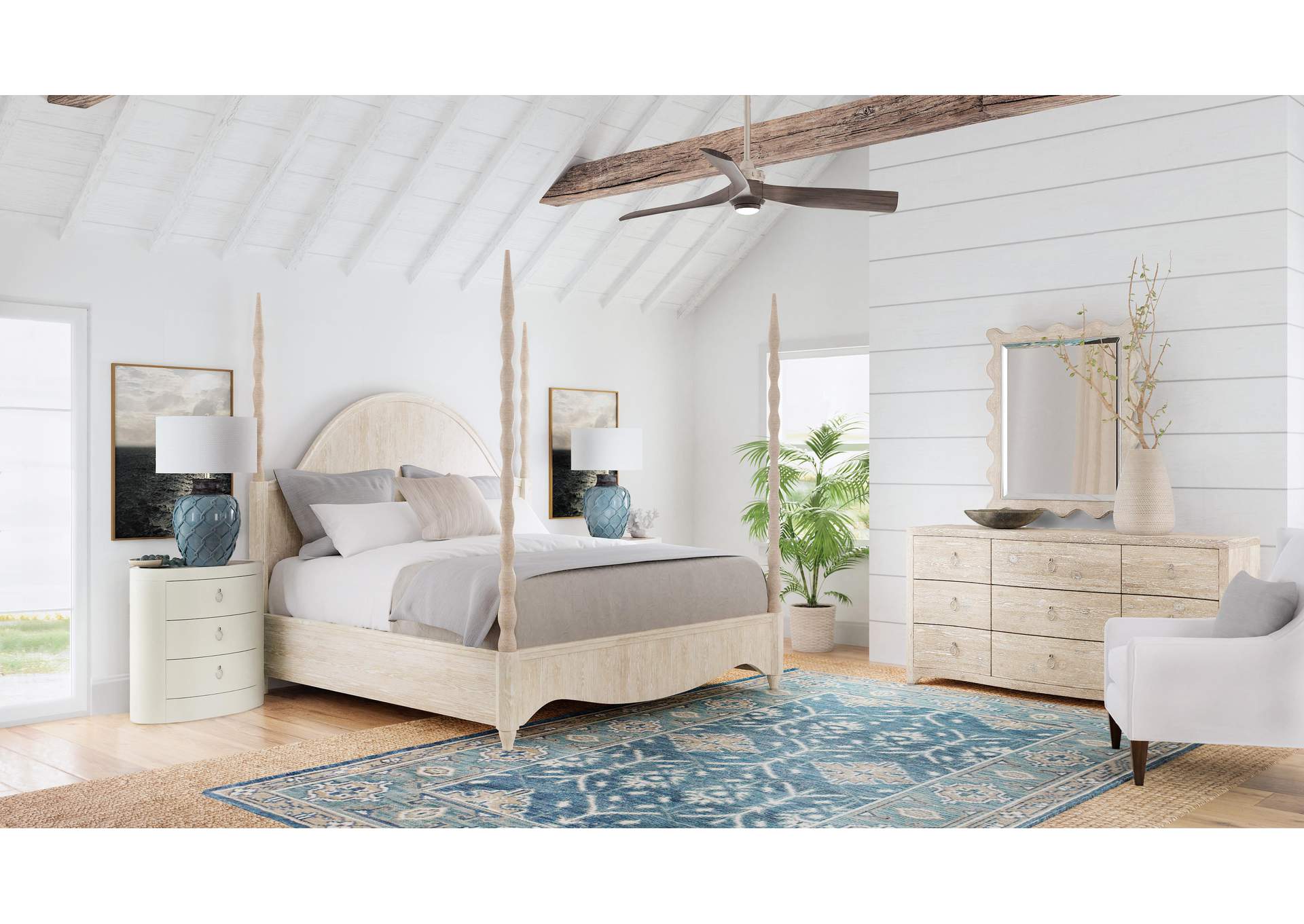 Serenity Jetty California King Poster Bed image 5