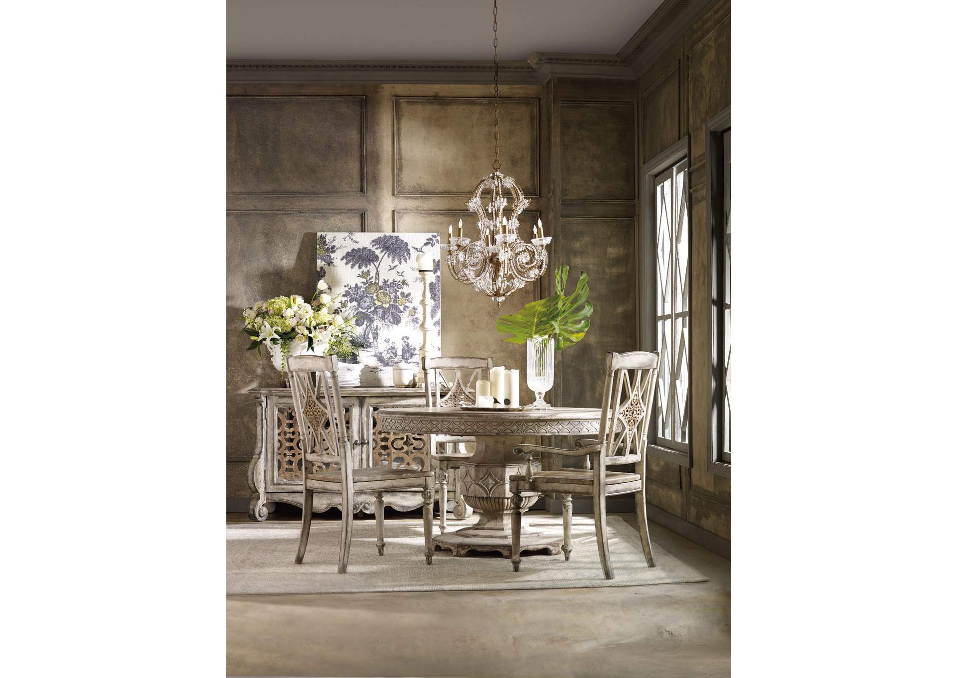 Chatelet Round Dining Table With One 20'' Leaf image 5