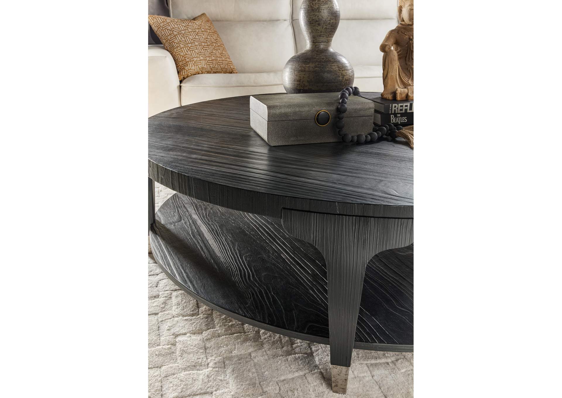 Chapman Shou Sugi Ban Round Cocktail Table image 4