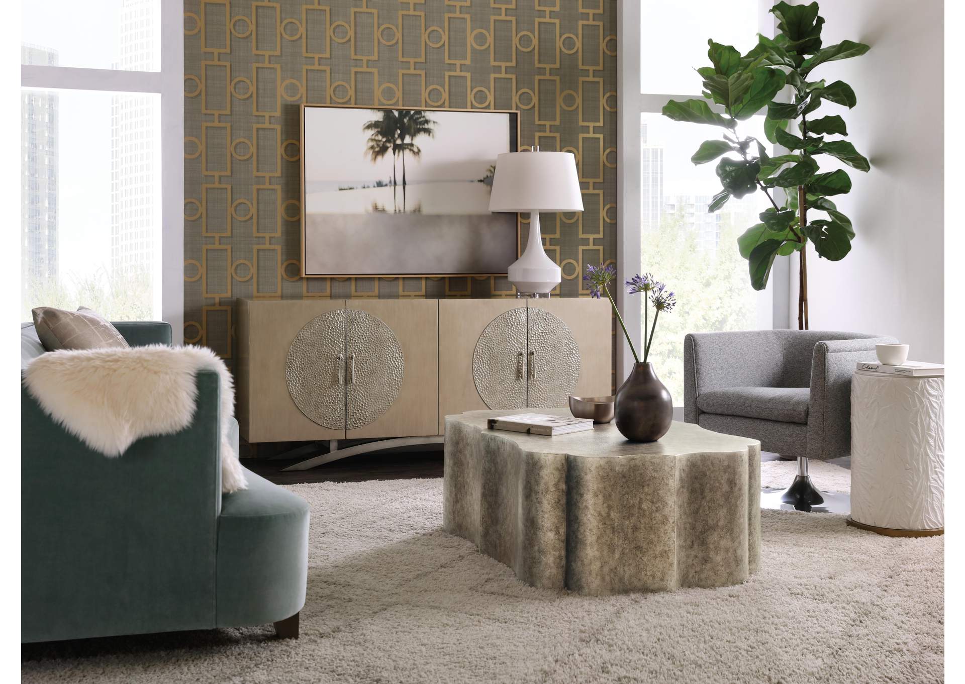 Melange Nolita Four Door Entertainment Console image 6