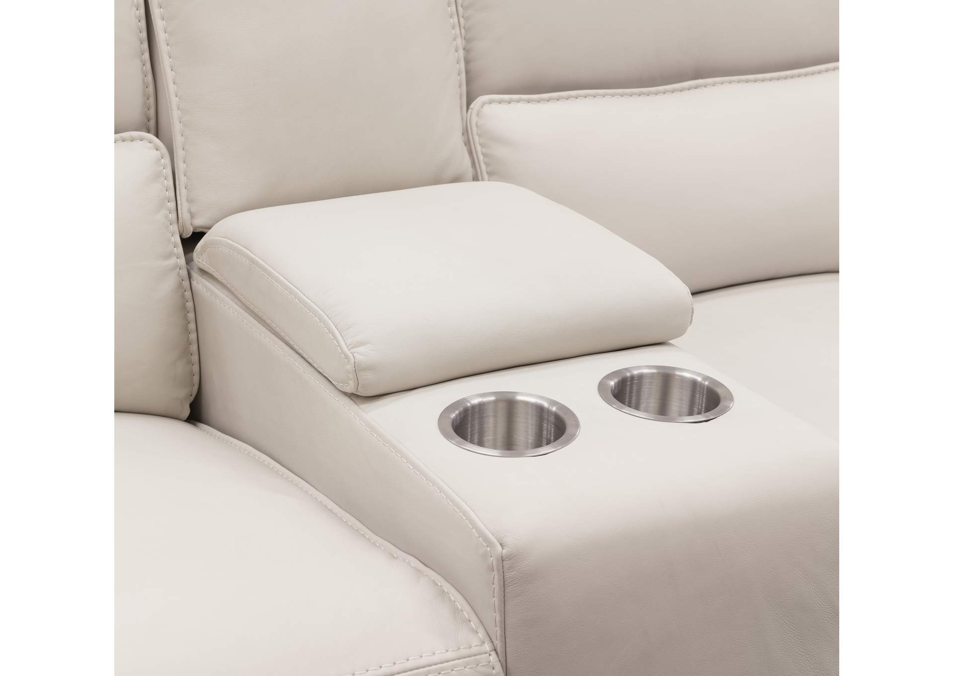 Miles Zero Gravity Console Loveseat With Power Recline & Power Headrest image 9