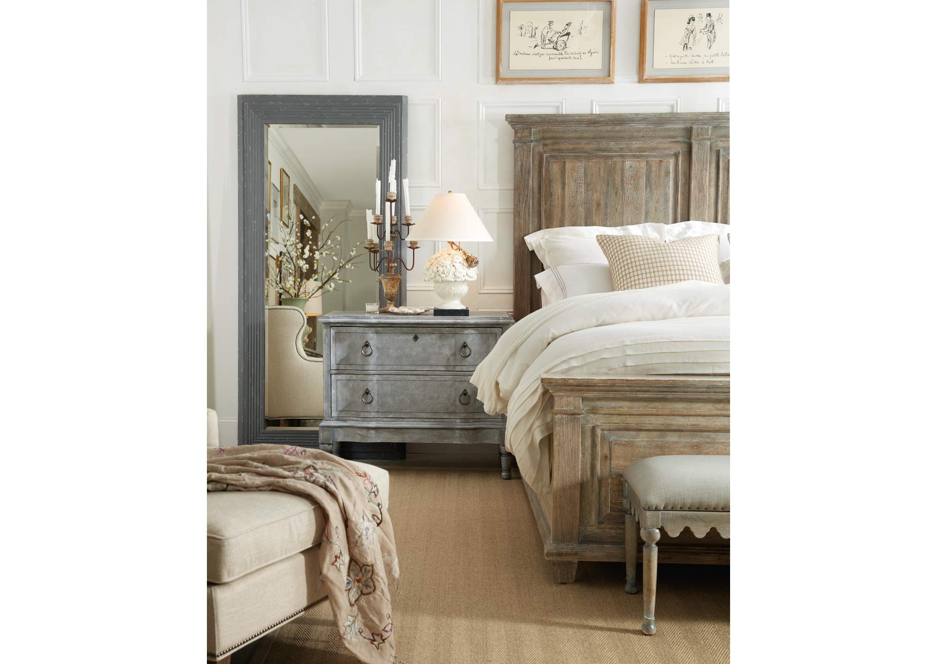 Boheme Laurier King Panel Bed image 6