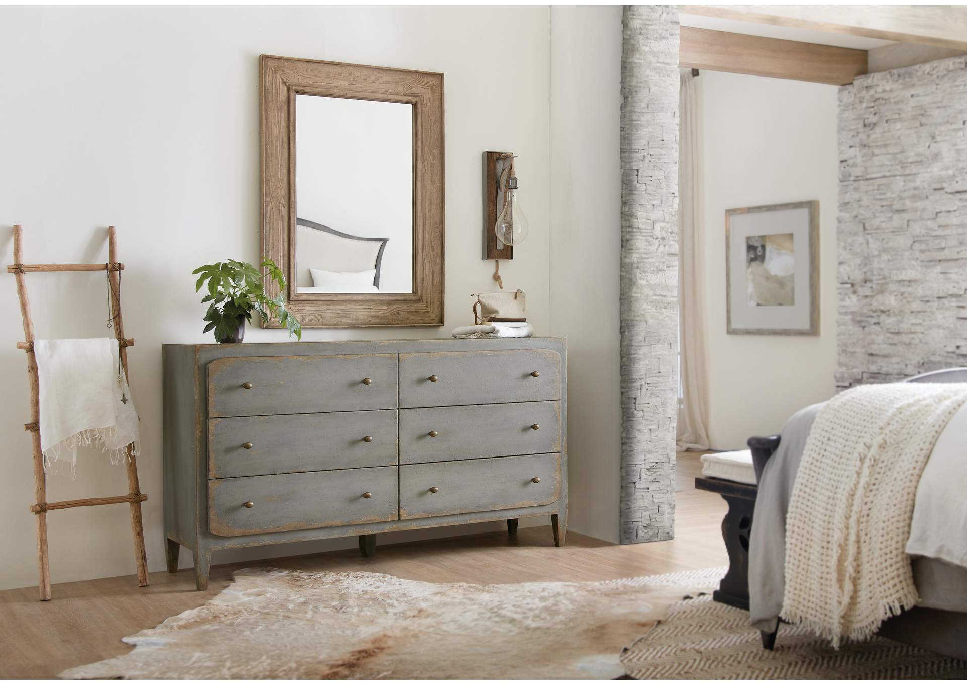 Ciao Bella Six - Drawer Dresser - Speckled Gray image 4