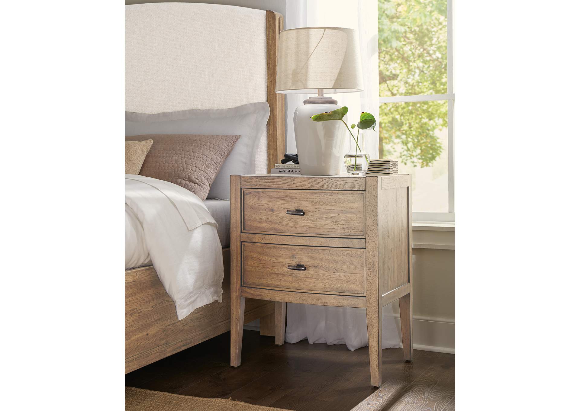 Vineyard Row Two Drawer Nightstand image 5