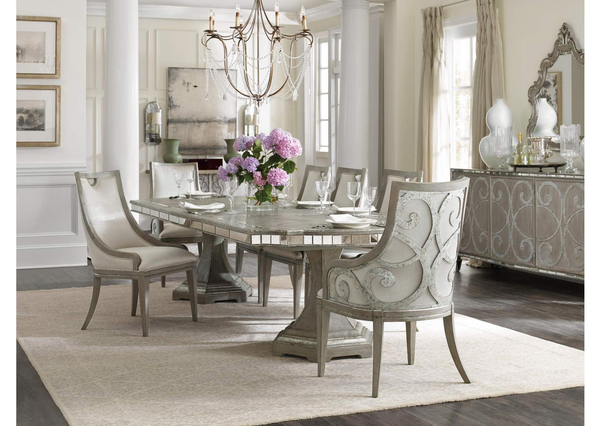 Sanctuary Rectangle Dining Table With 2 - 20In Leaves image 6