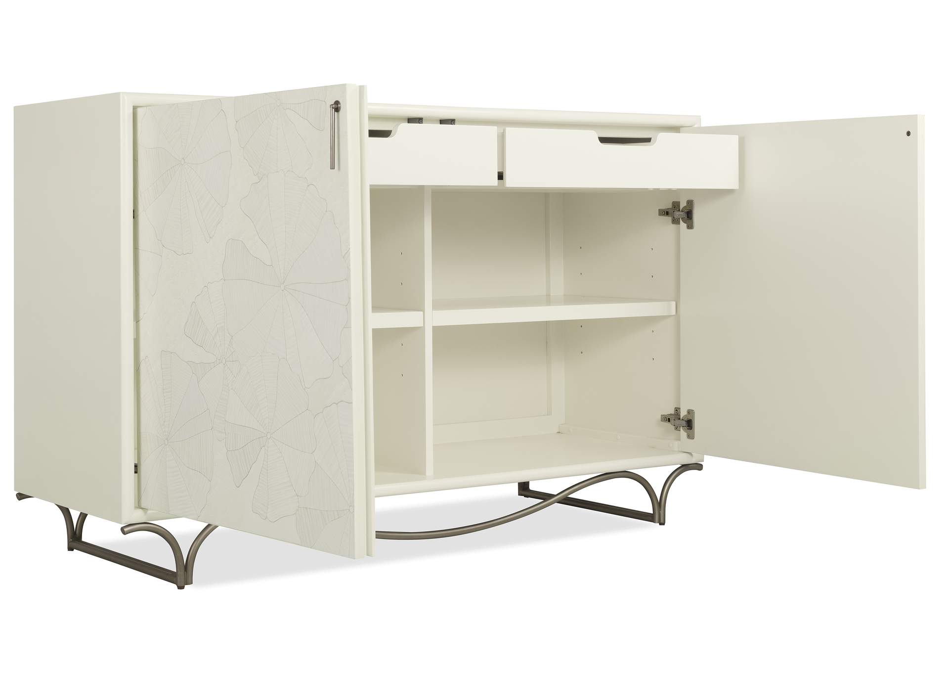 Melange White Lotus Hall Chest image 3