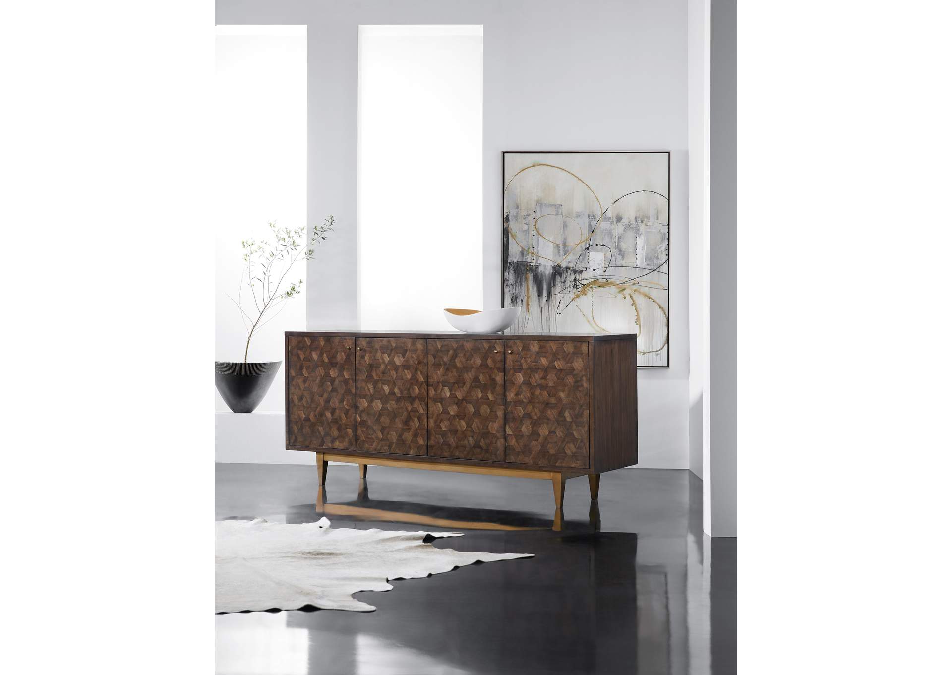 Melange Alpine Four - Door Credenza image 5