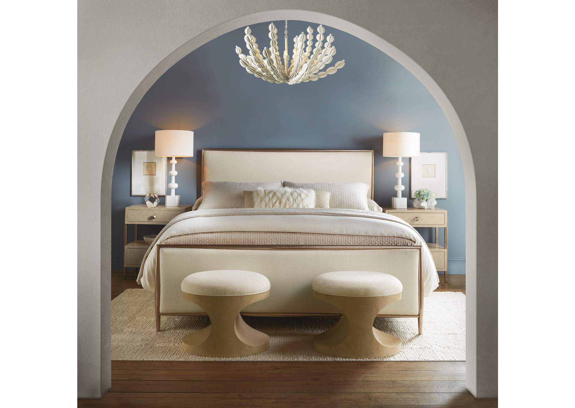 Westwood California King Upholstered Metal Bed image 6