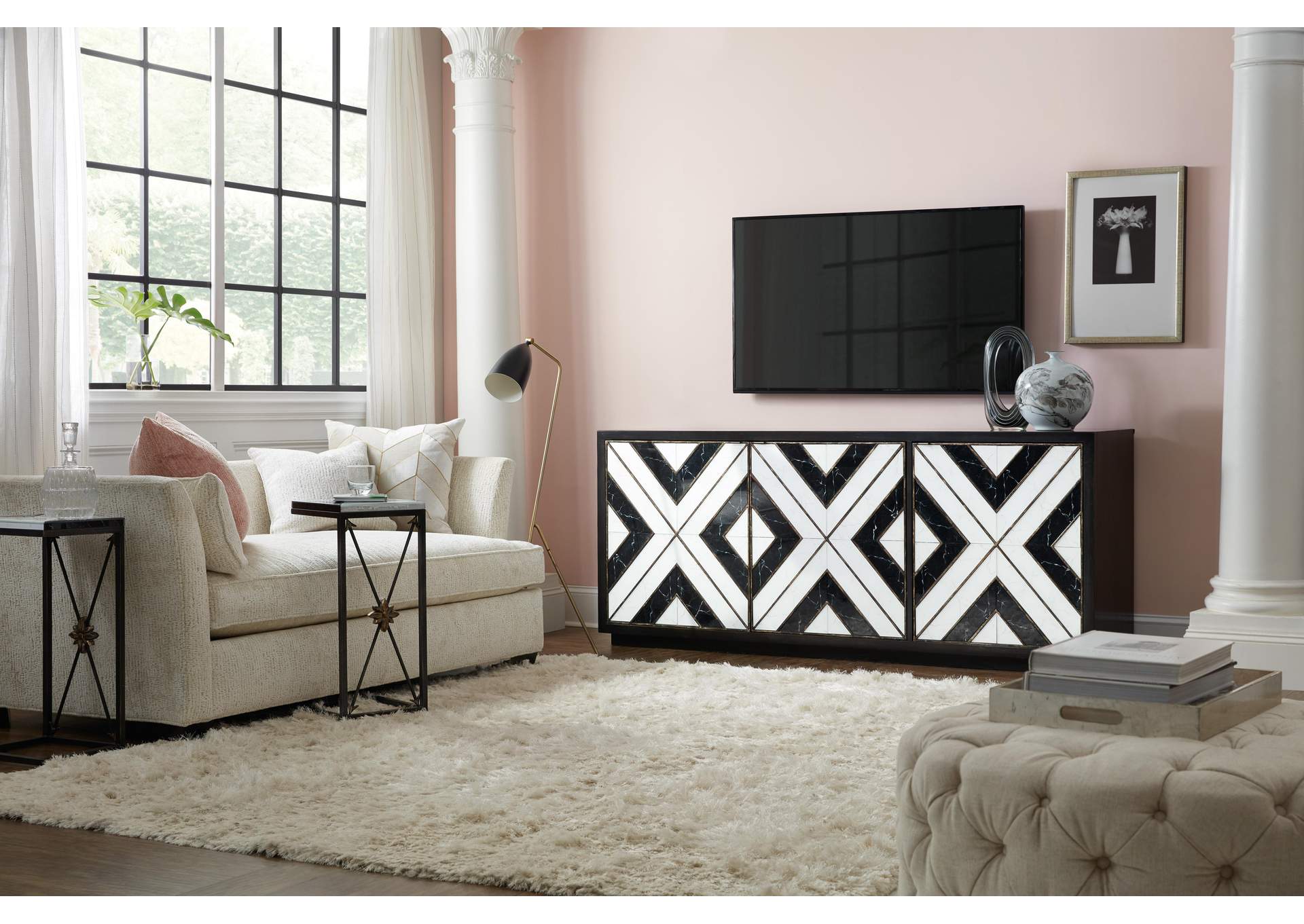 Sanctuary Noir Et Blanc Entertainment Console image 6