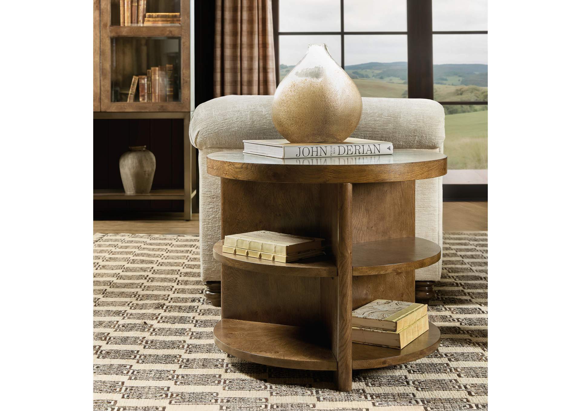 Melange Mulholland Round End Table image 6