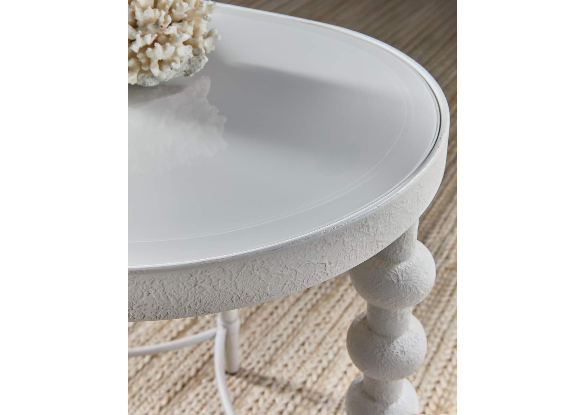 Melange On The Bright Side Oval End Table image 5