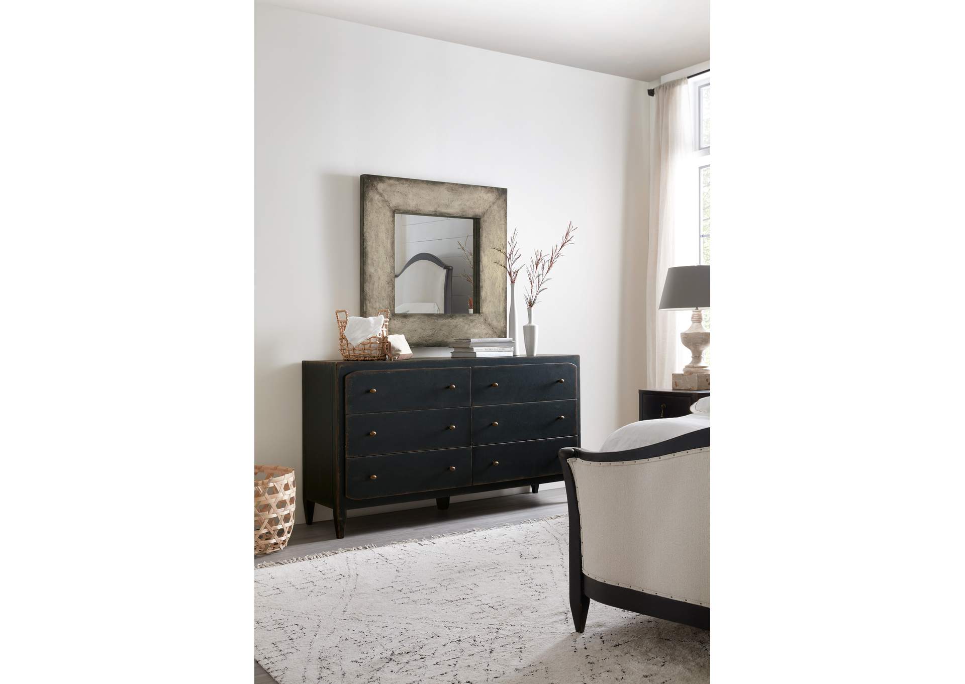 Ciao Bella Six - Drawer Dresser - Black image 4