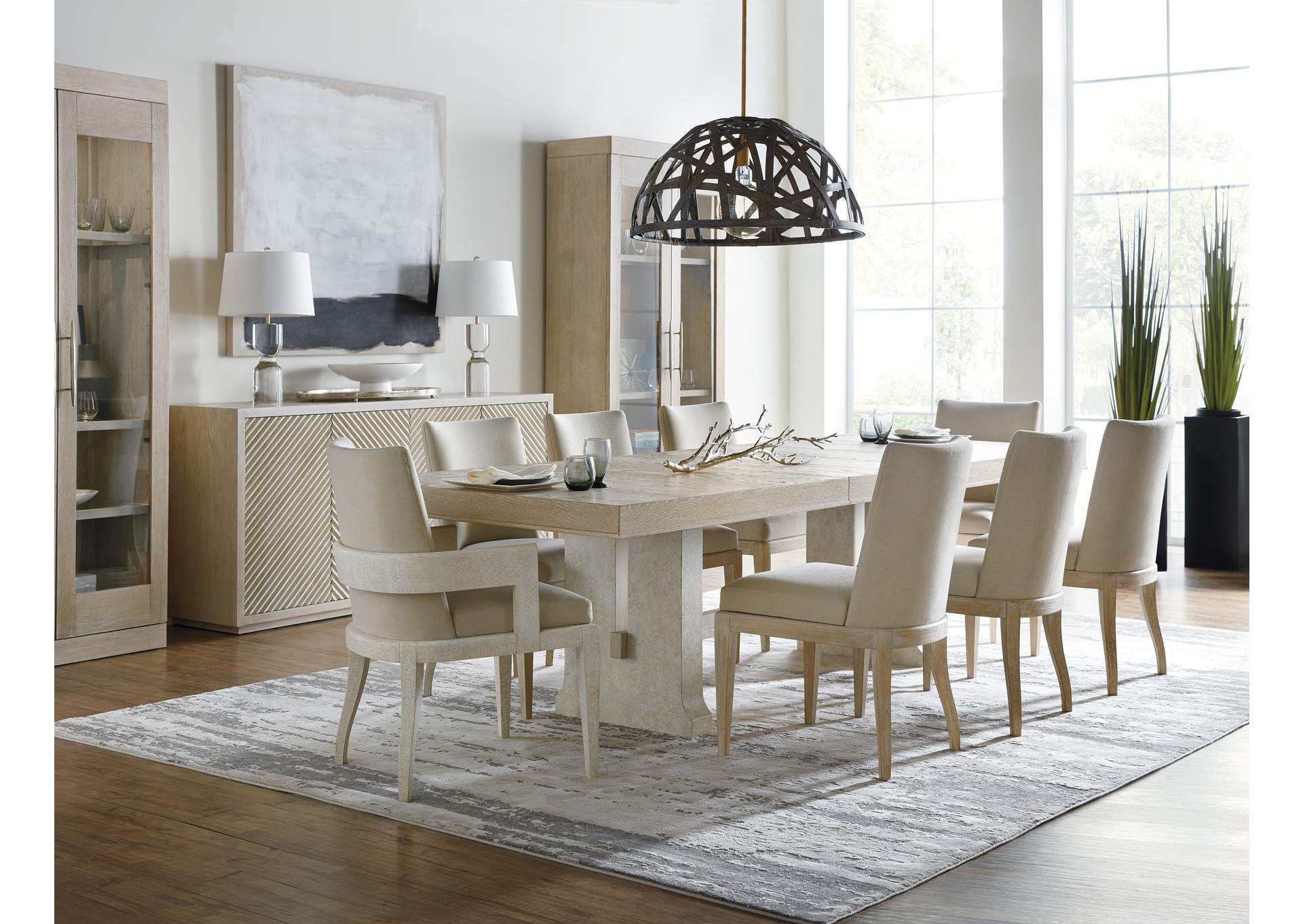 Cascade Rectangle Dining Table With 1 - 22 in Leaf image 7