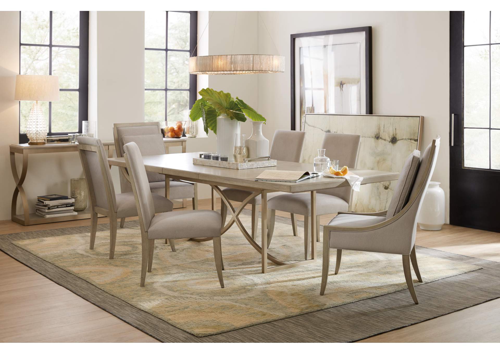 Elixir 80In Rectangular Dining Table With 1 - 20In Leaf image 4