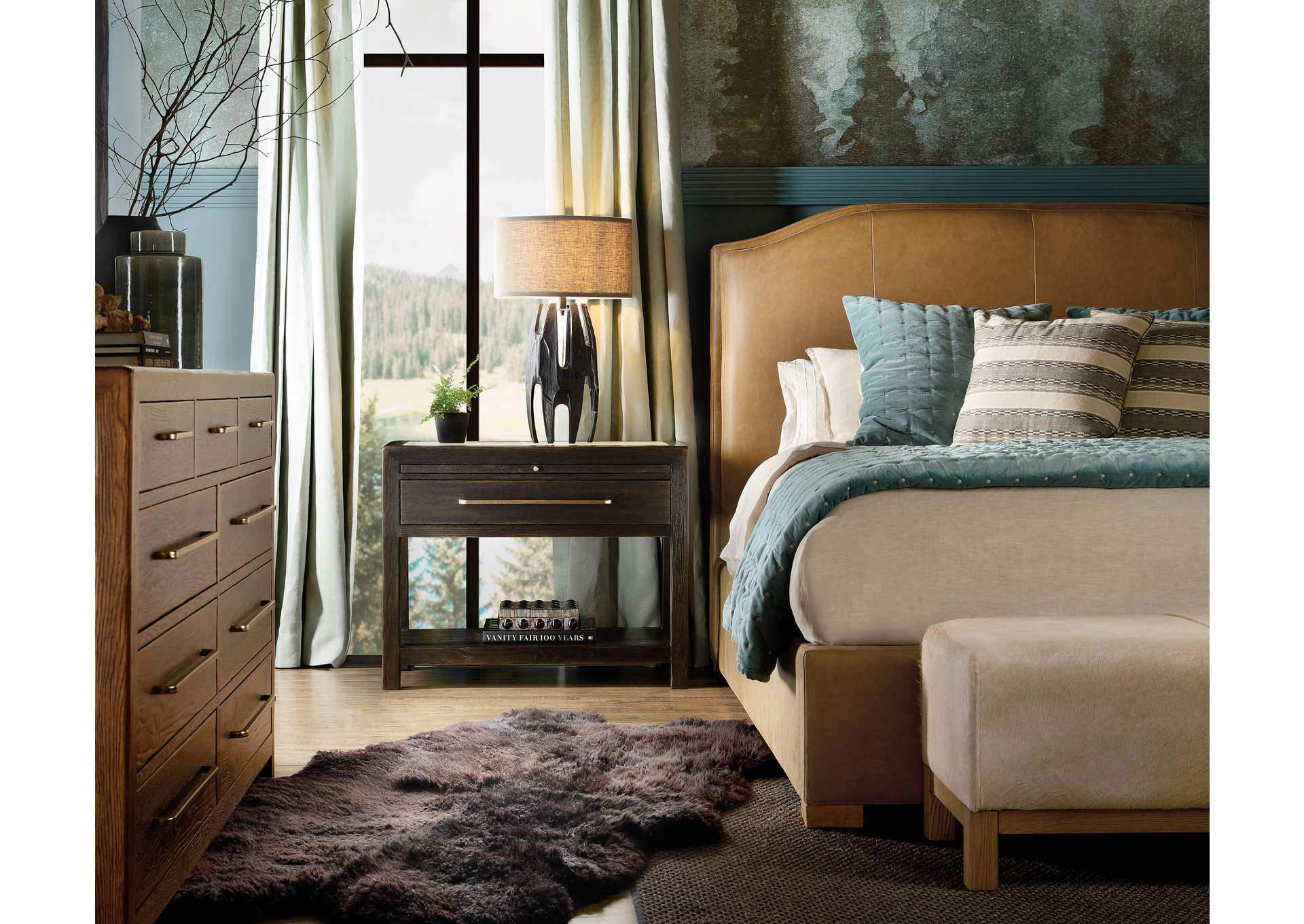 Driftwood California King Upholstered Bed image 5