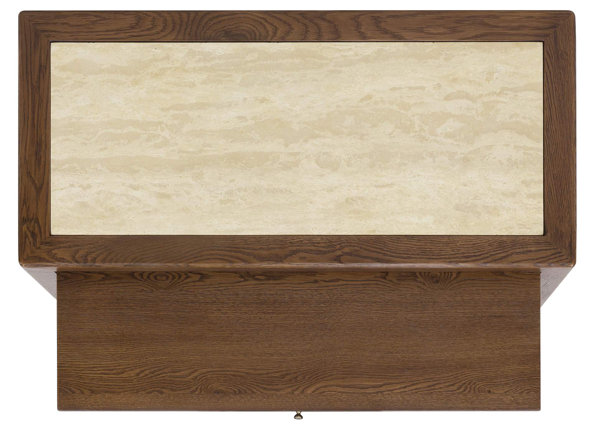 Driftwood One - Drawer Nightstand With Stone image 4