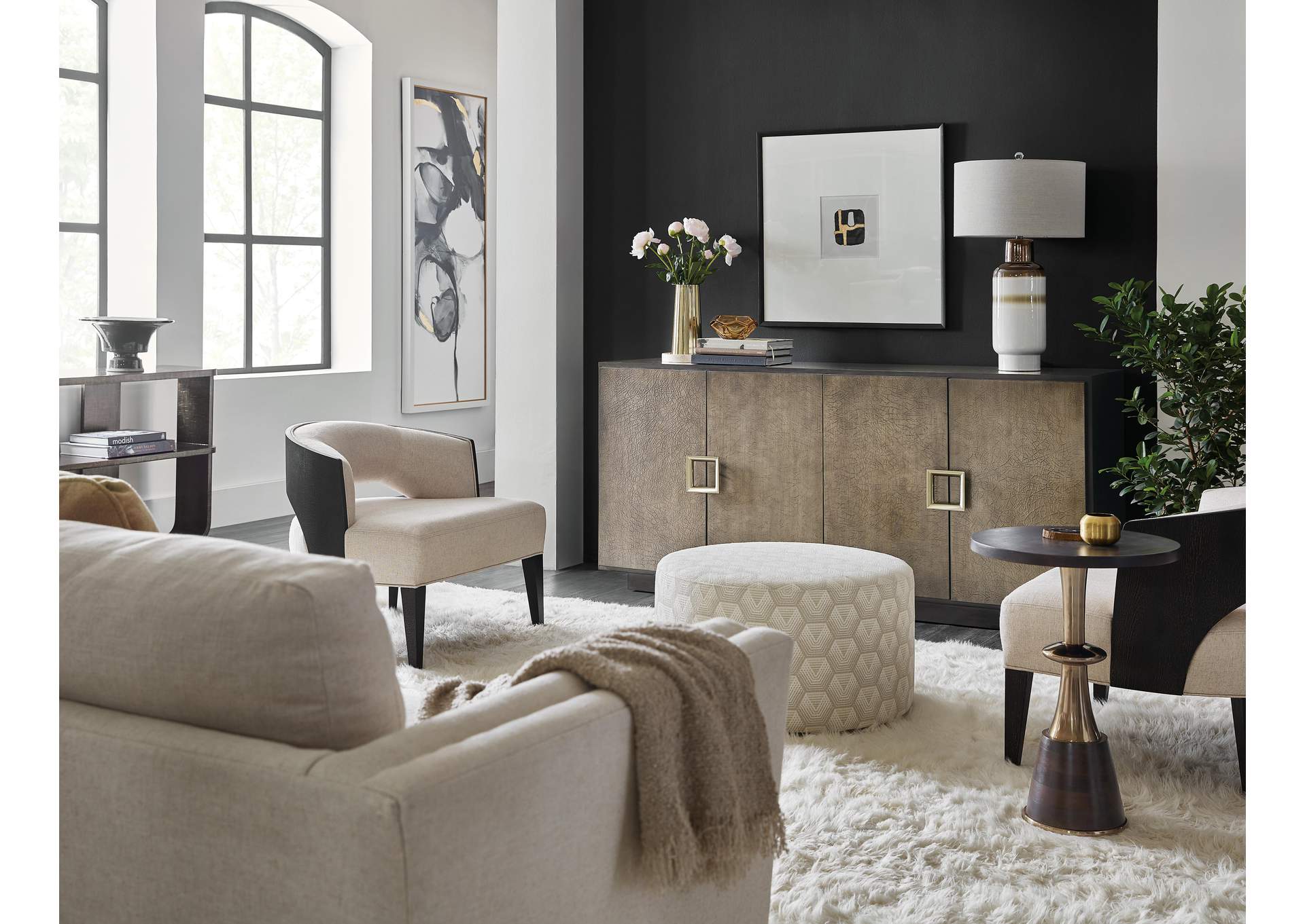 Melange Asher Four Door Entertainment Credenza image 6