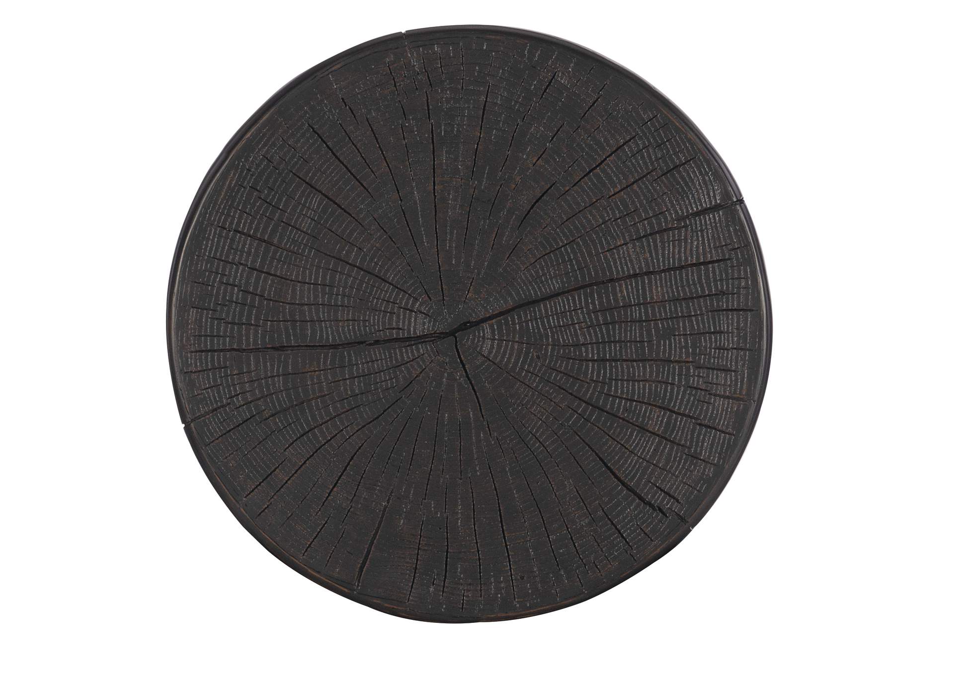 Commerce & Market Carved Stump Side Table