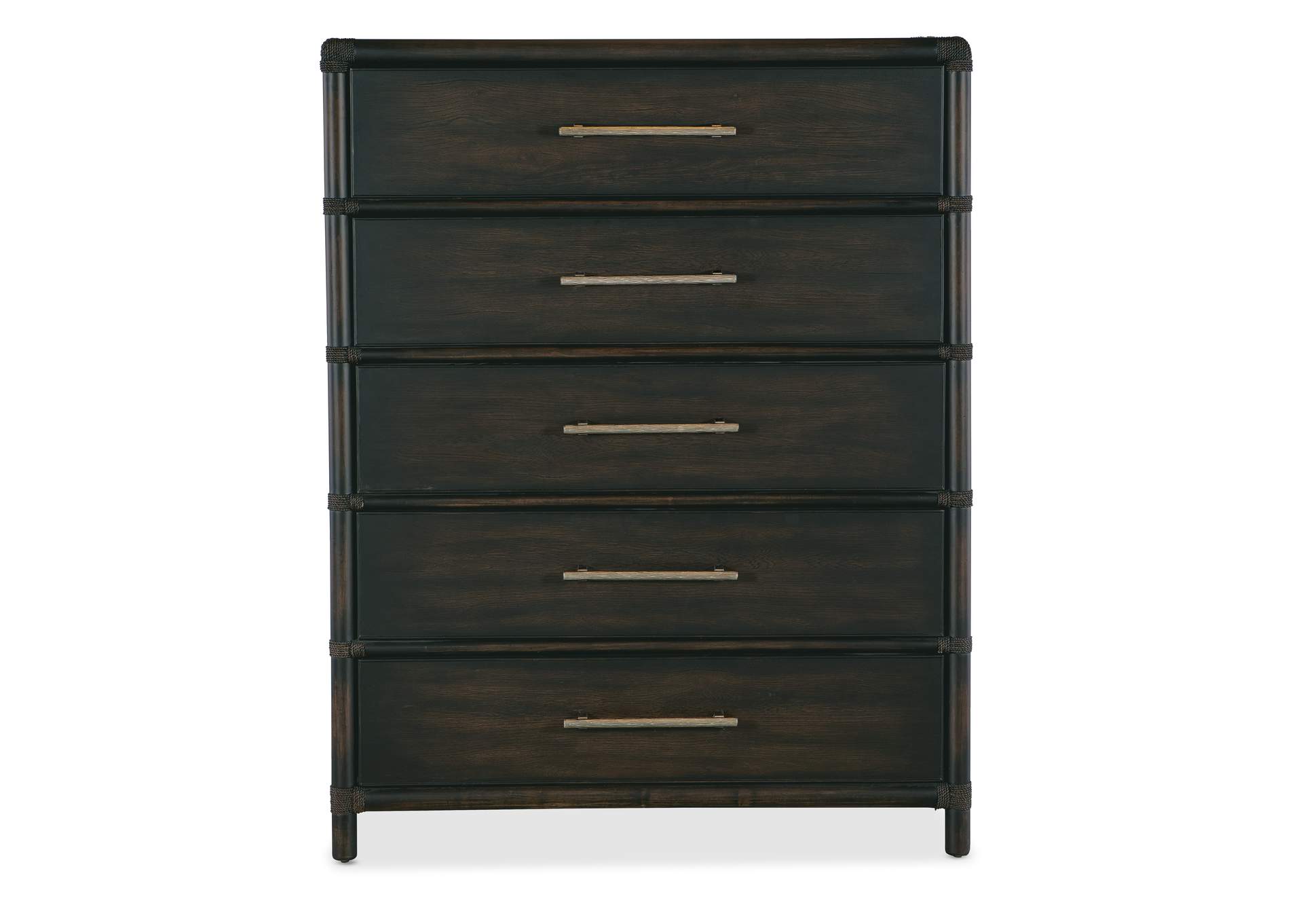 Retreat Pole Rattan Five - Drawer Chest