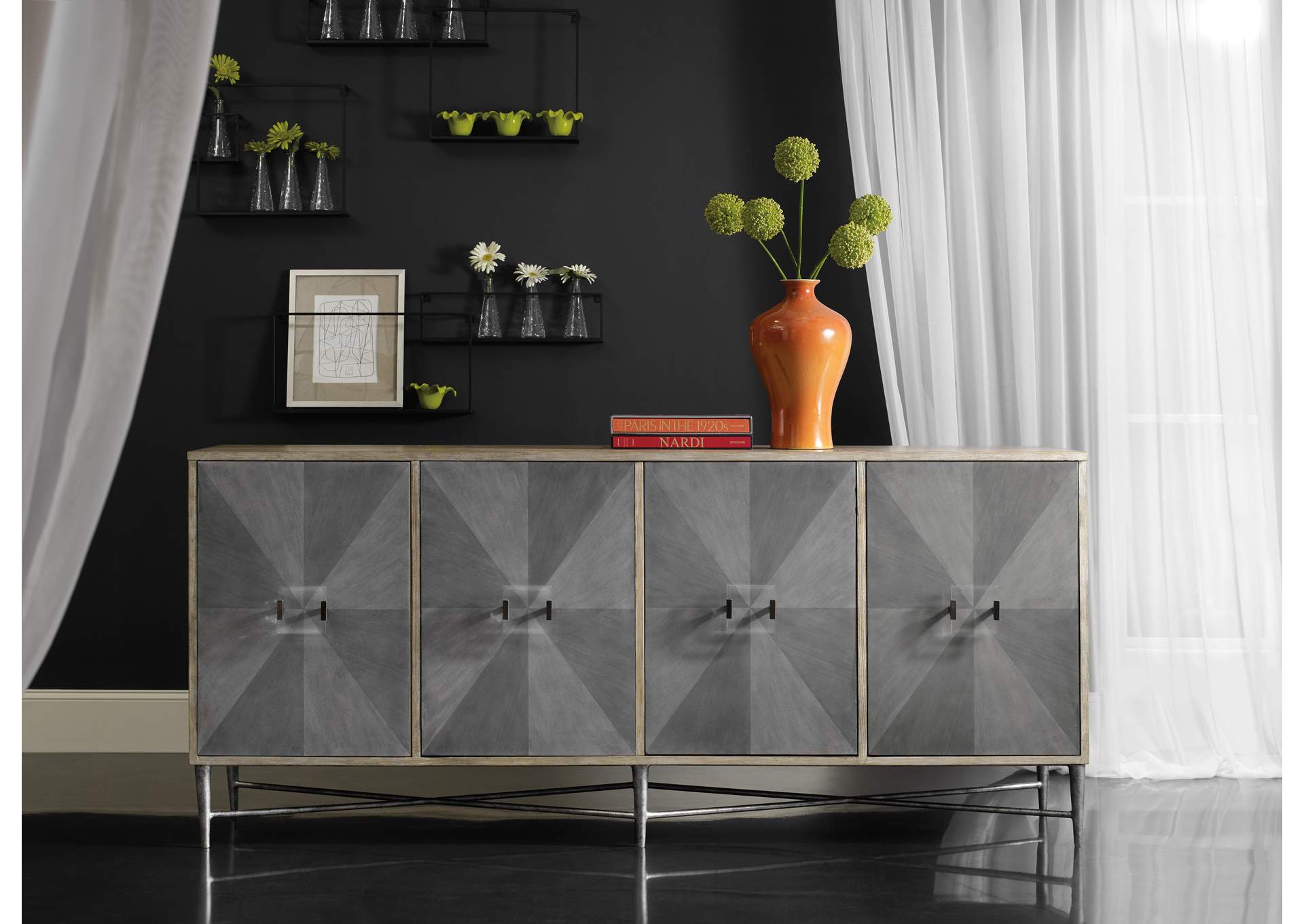 Melange Zola Four - Door Credenza image 5