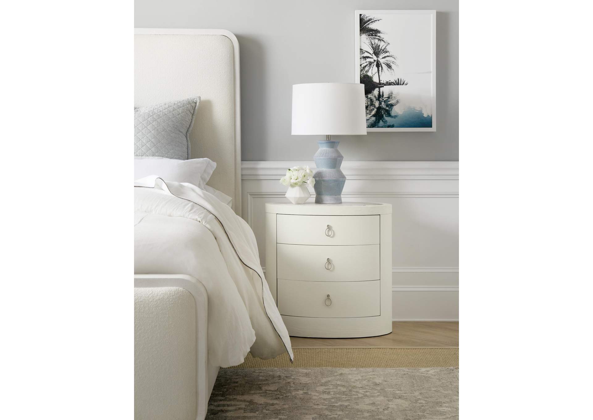 Serenity Wavecrest Oval Nightstand image 8