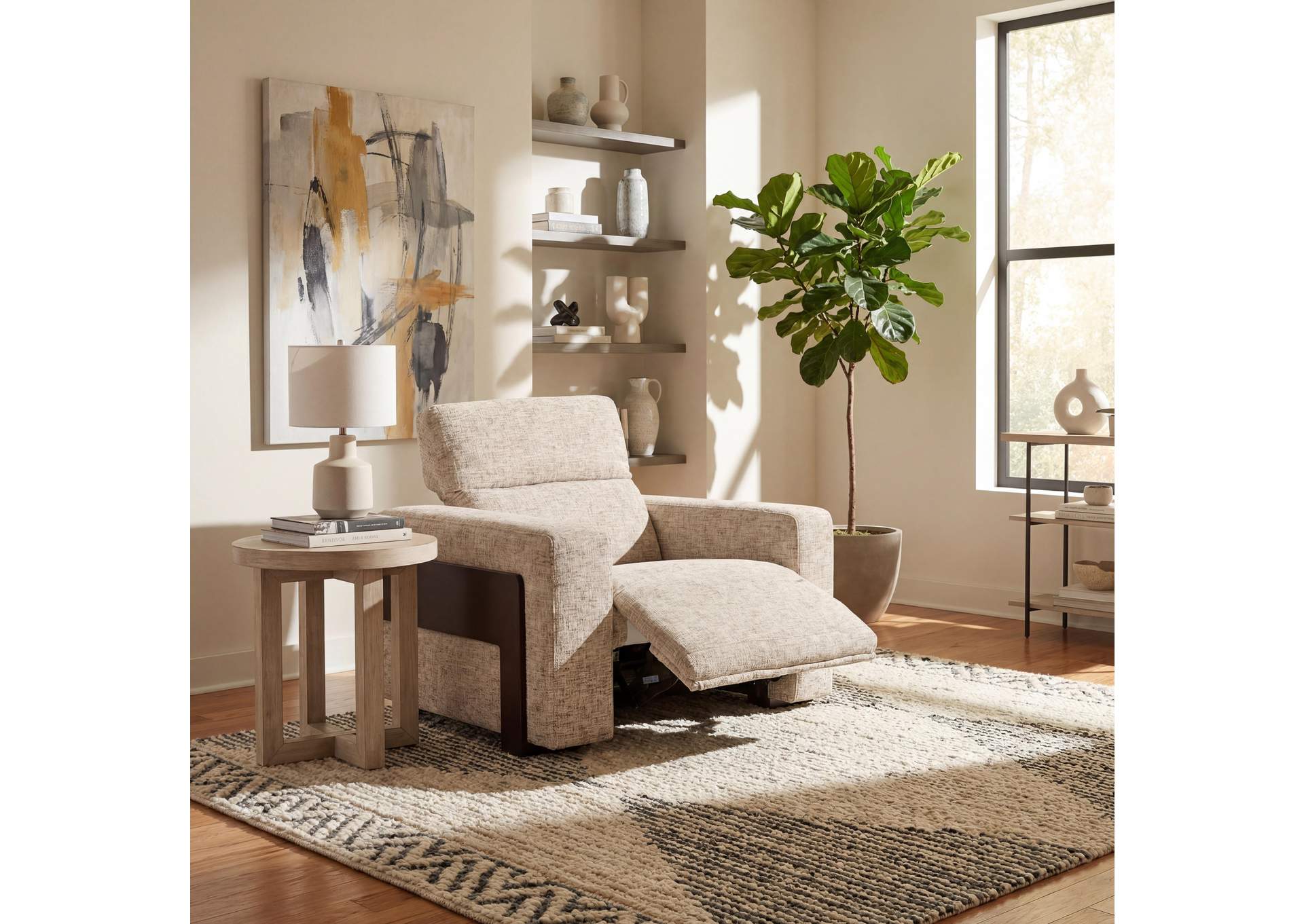 Atlas Power Recliner With Power Headrest image 4