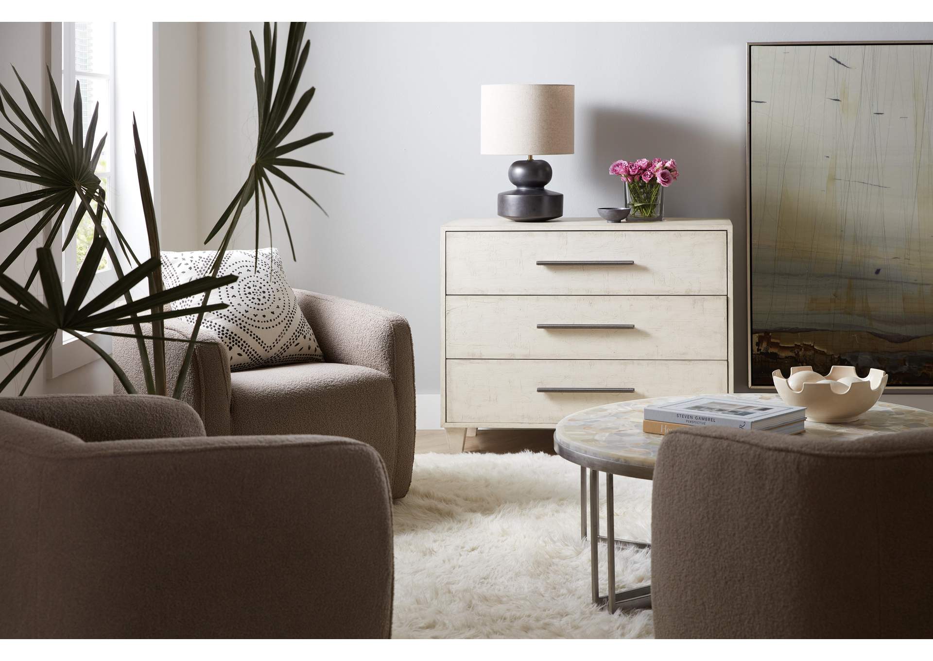 Melange Saffron Three Drawer Chest image 5