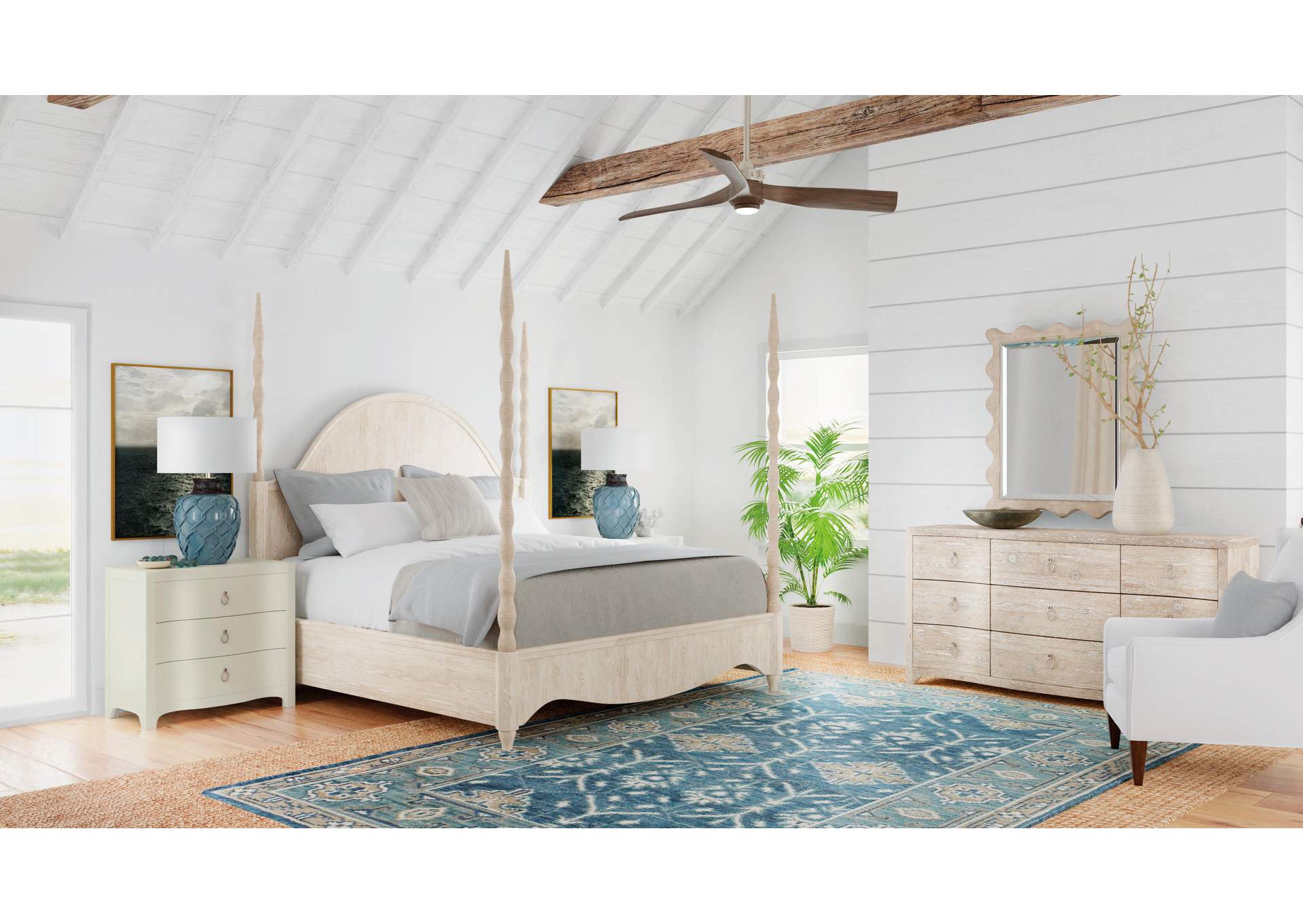 Serenity Jetty California King Poster Bed image 4