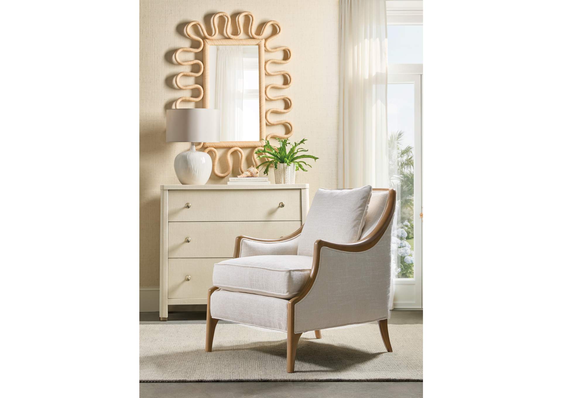 Archives Raffia Three - Drawer Chest image 9
