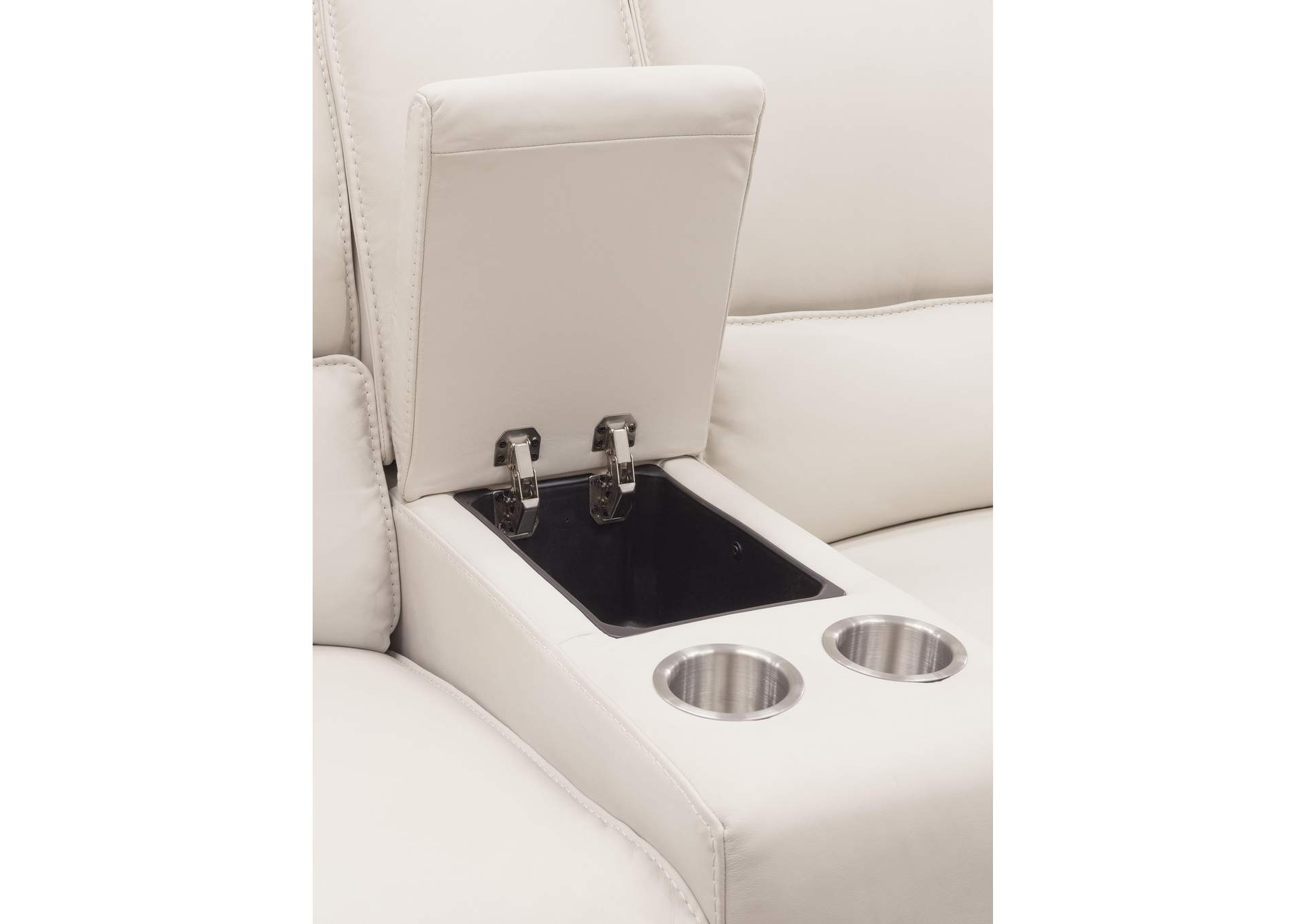 Miles Zero Gravity Console Loveseat With Power Recline & Power Headrest image 8