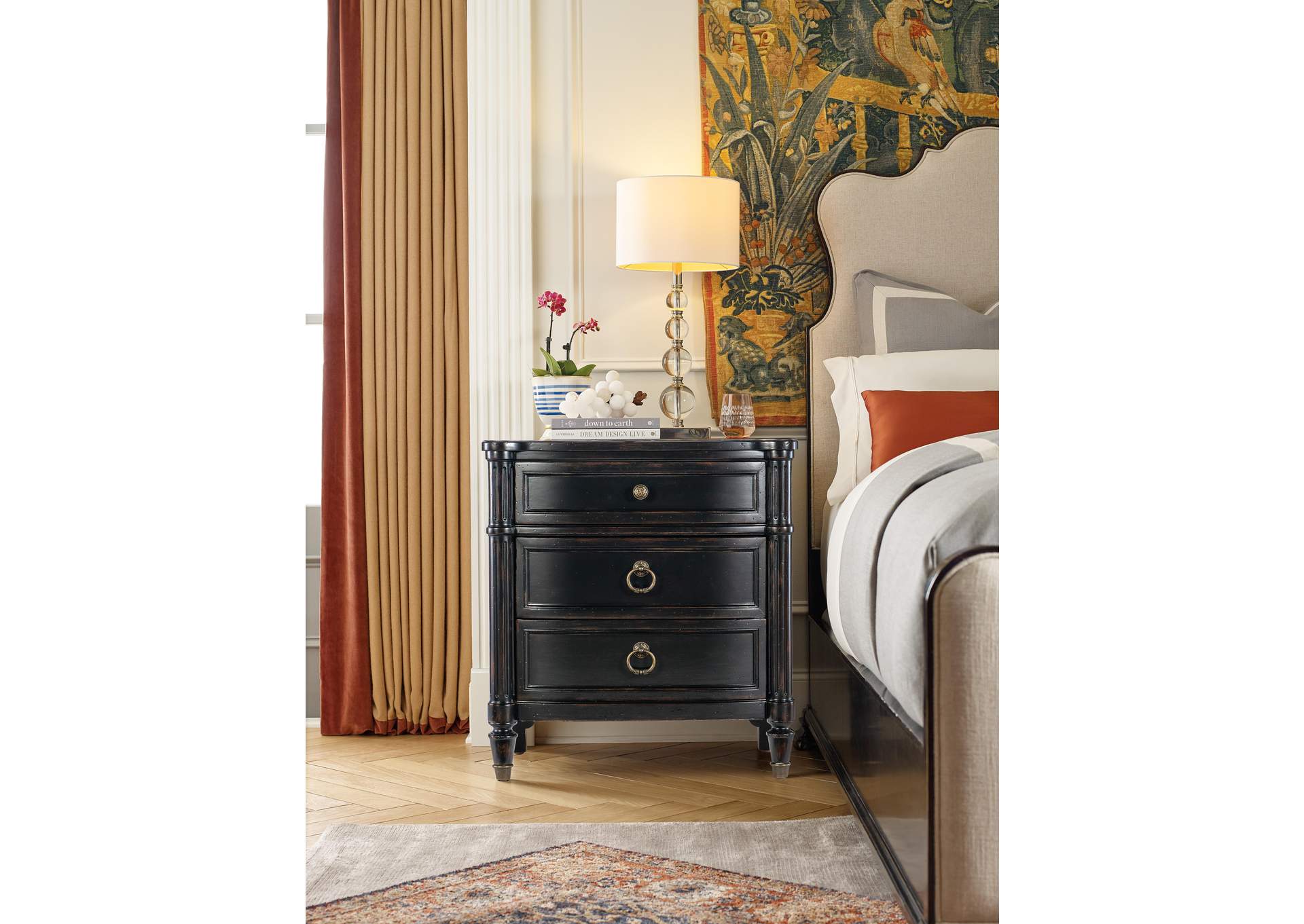 Charleston Three - Drawer Nightstand image 6