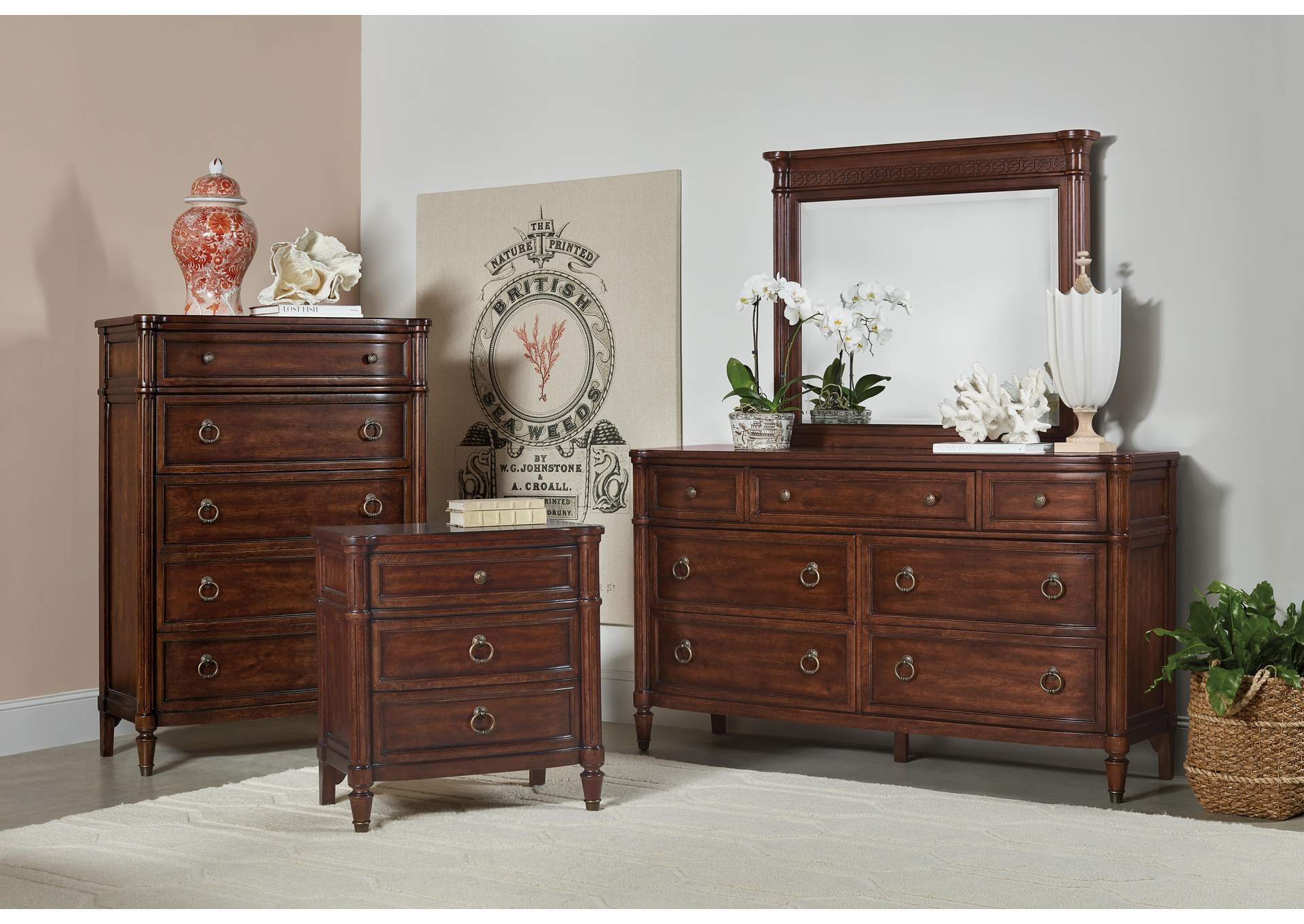 Charleston Three - Drawer Nightstand image 5