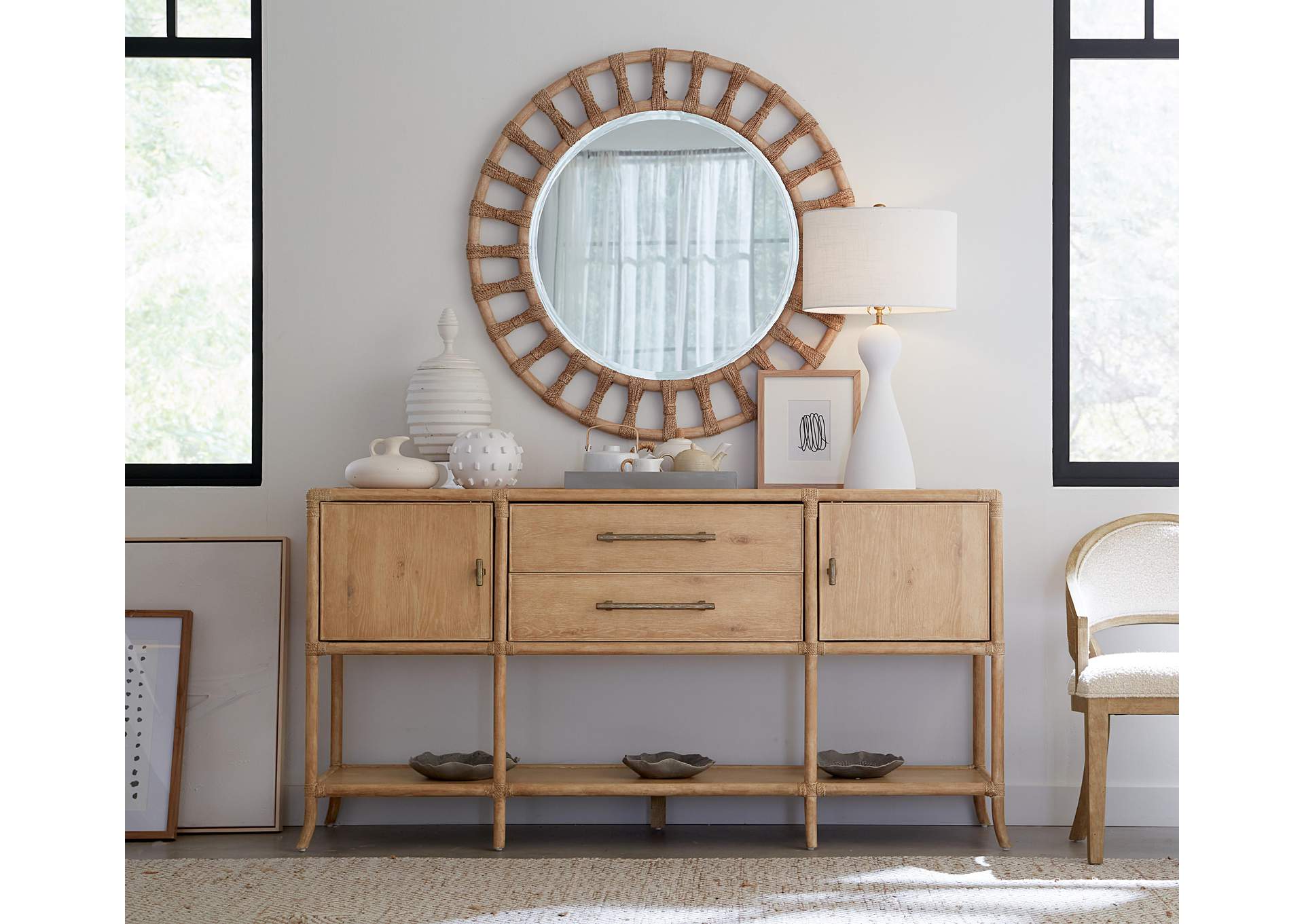 Retreat Pole Rattan Sideboard image 8