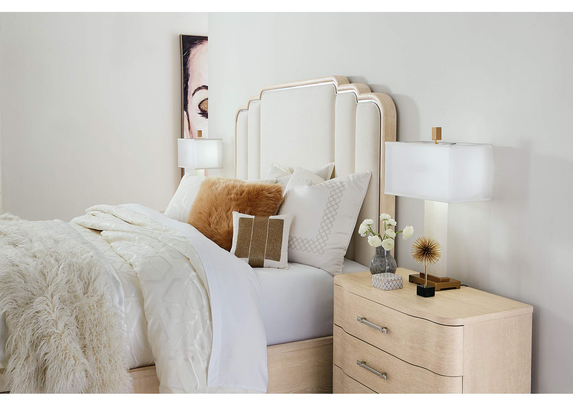 Nouveau Chic Three Drawer Nightstand image 9