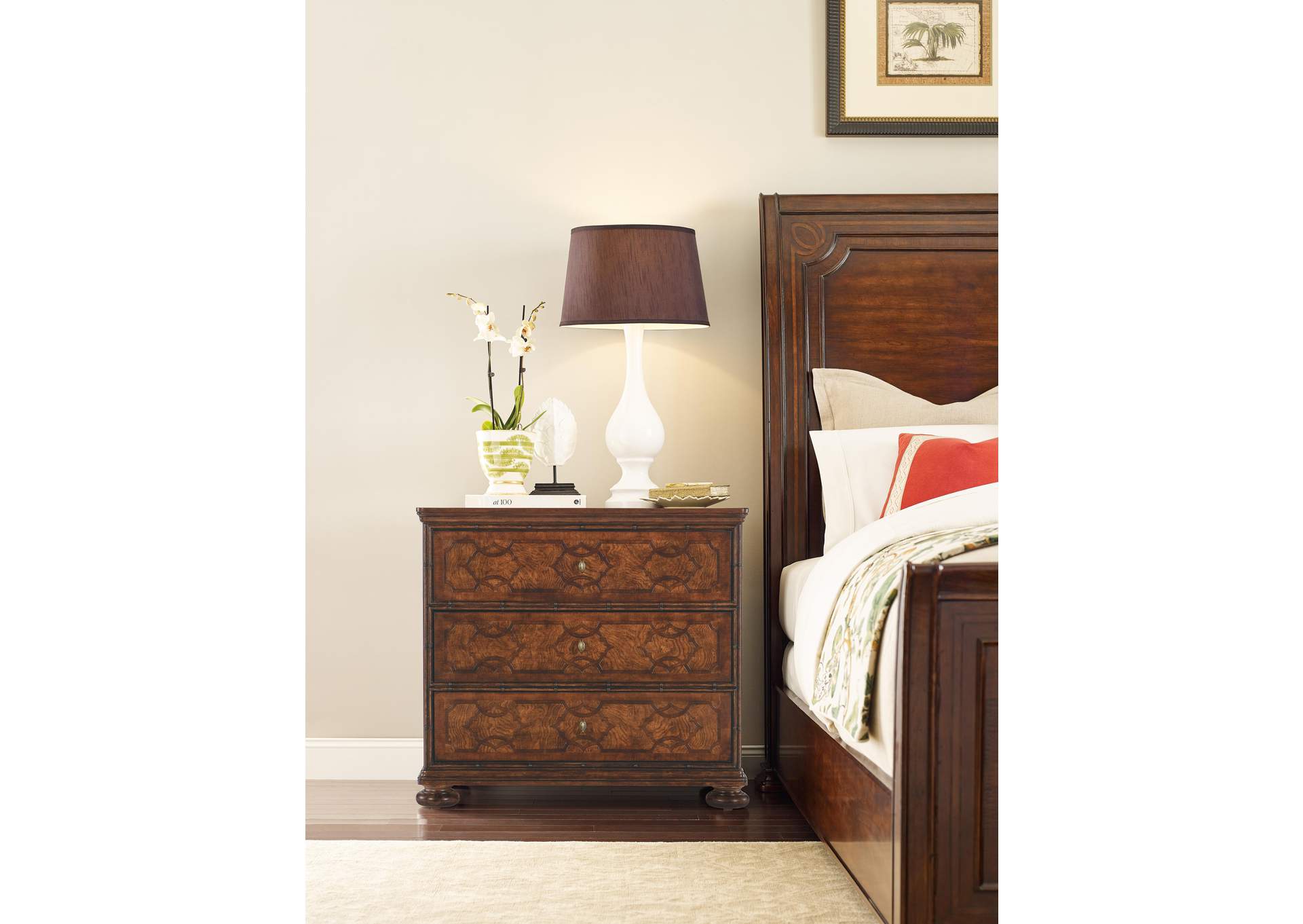 Charleston Three - Drawer Nightstand image 6