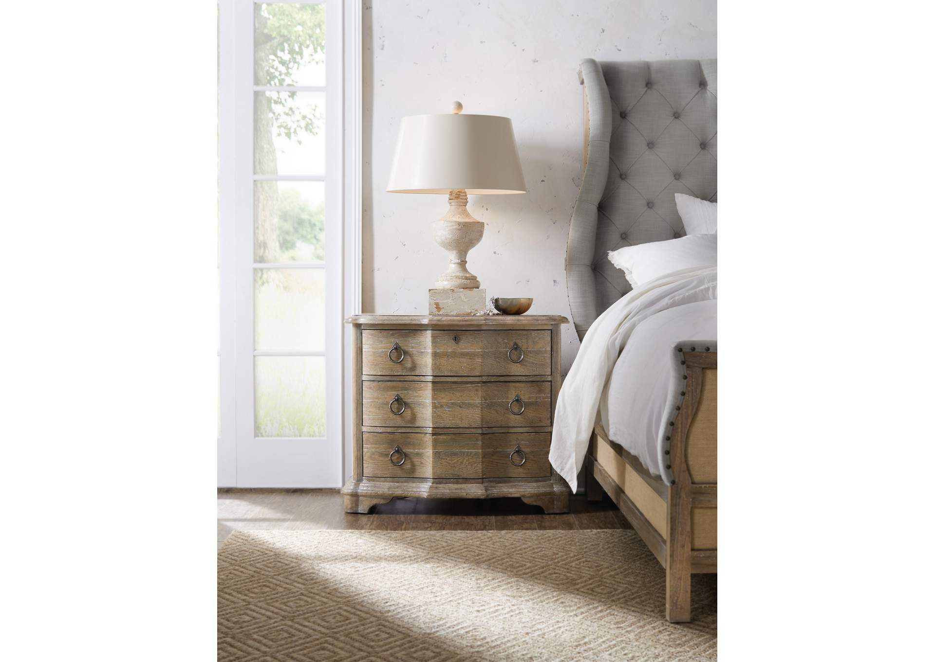 Boheme Bastogne Three - Drawer Nightstand image 5