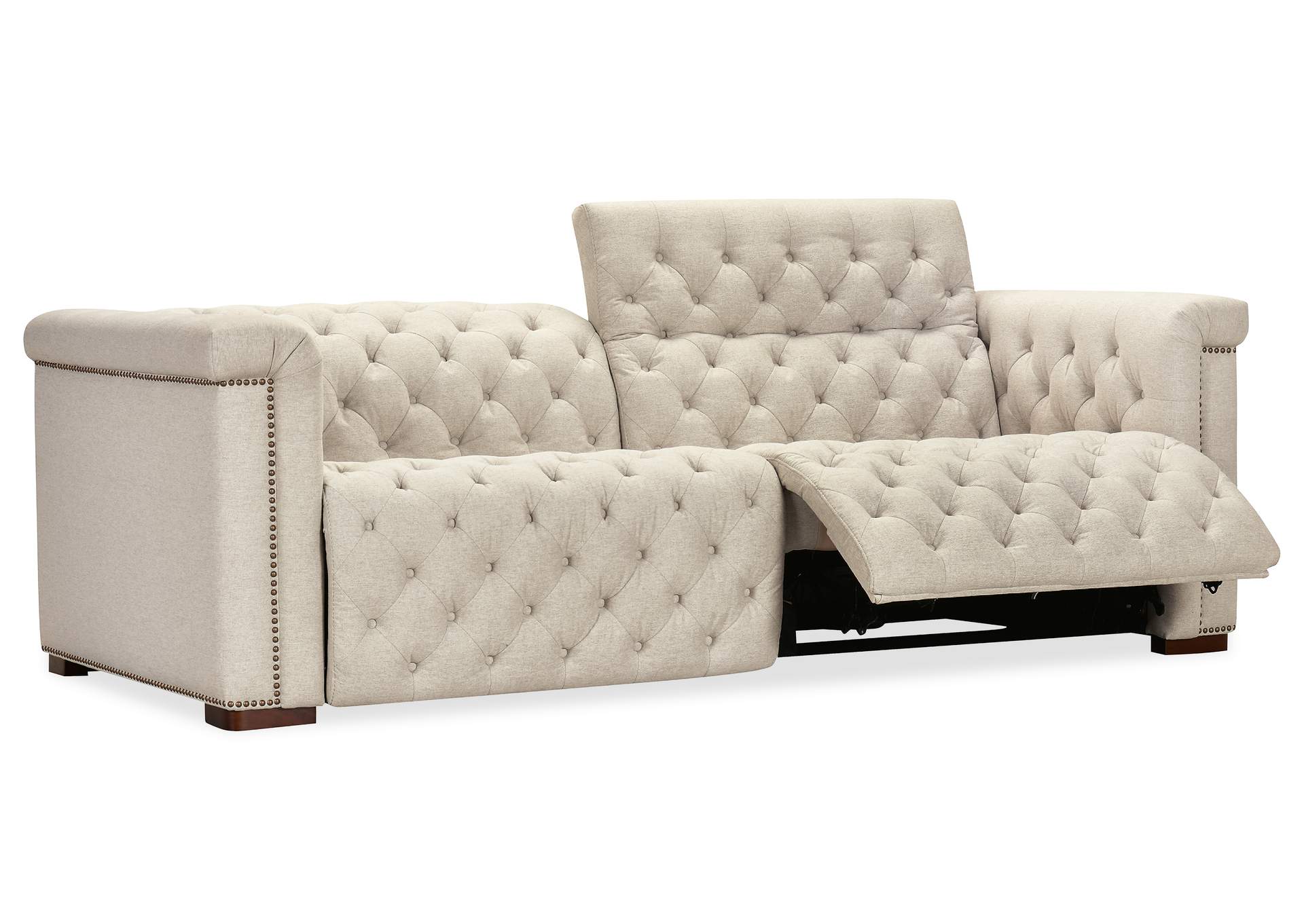 Savion Deux Sofa With Power Recliners and Power Headrests