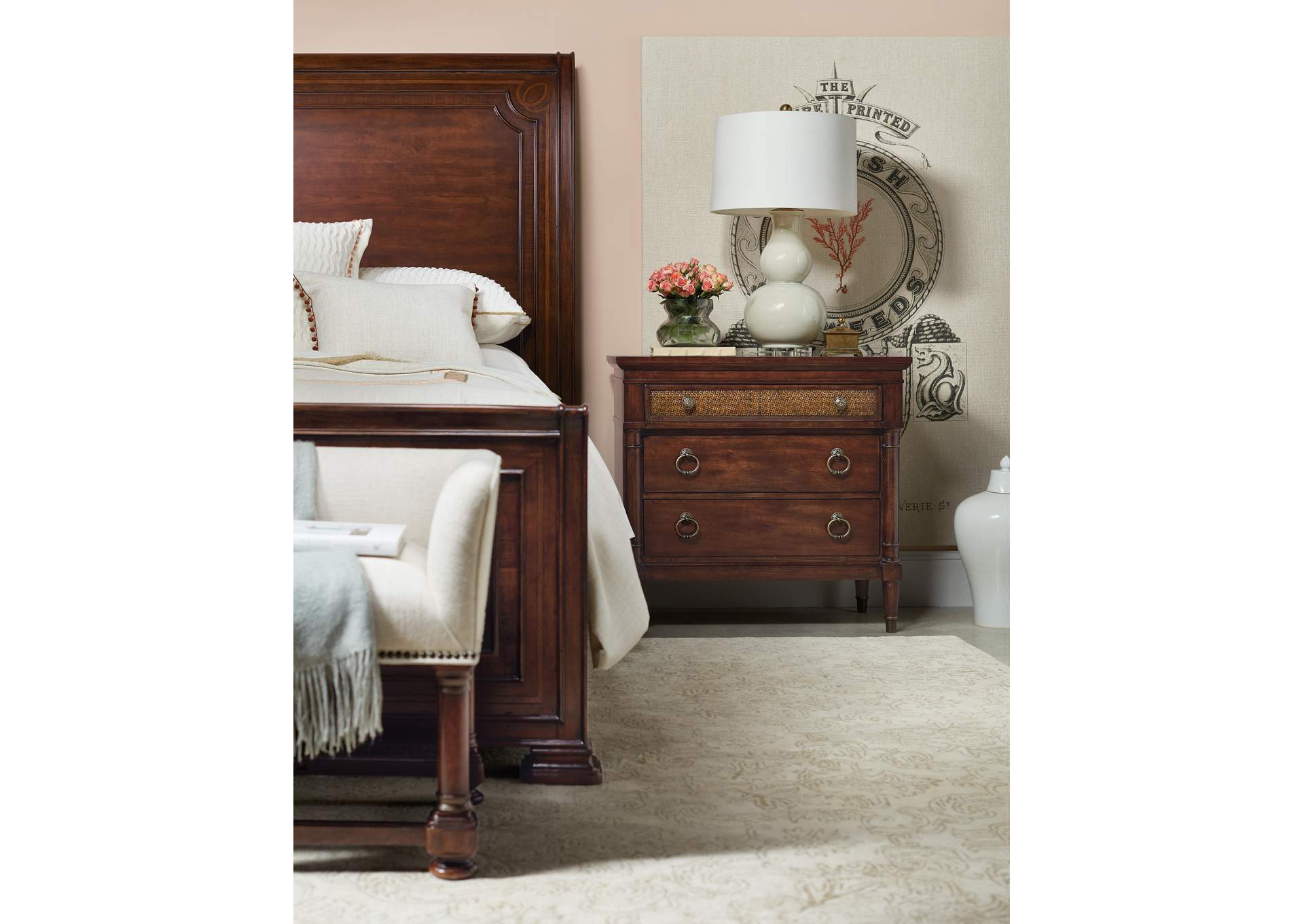 Charleston Three - Drawer Nightstand image 9