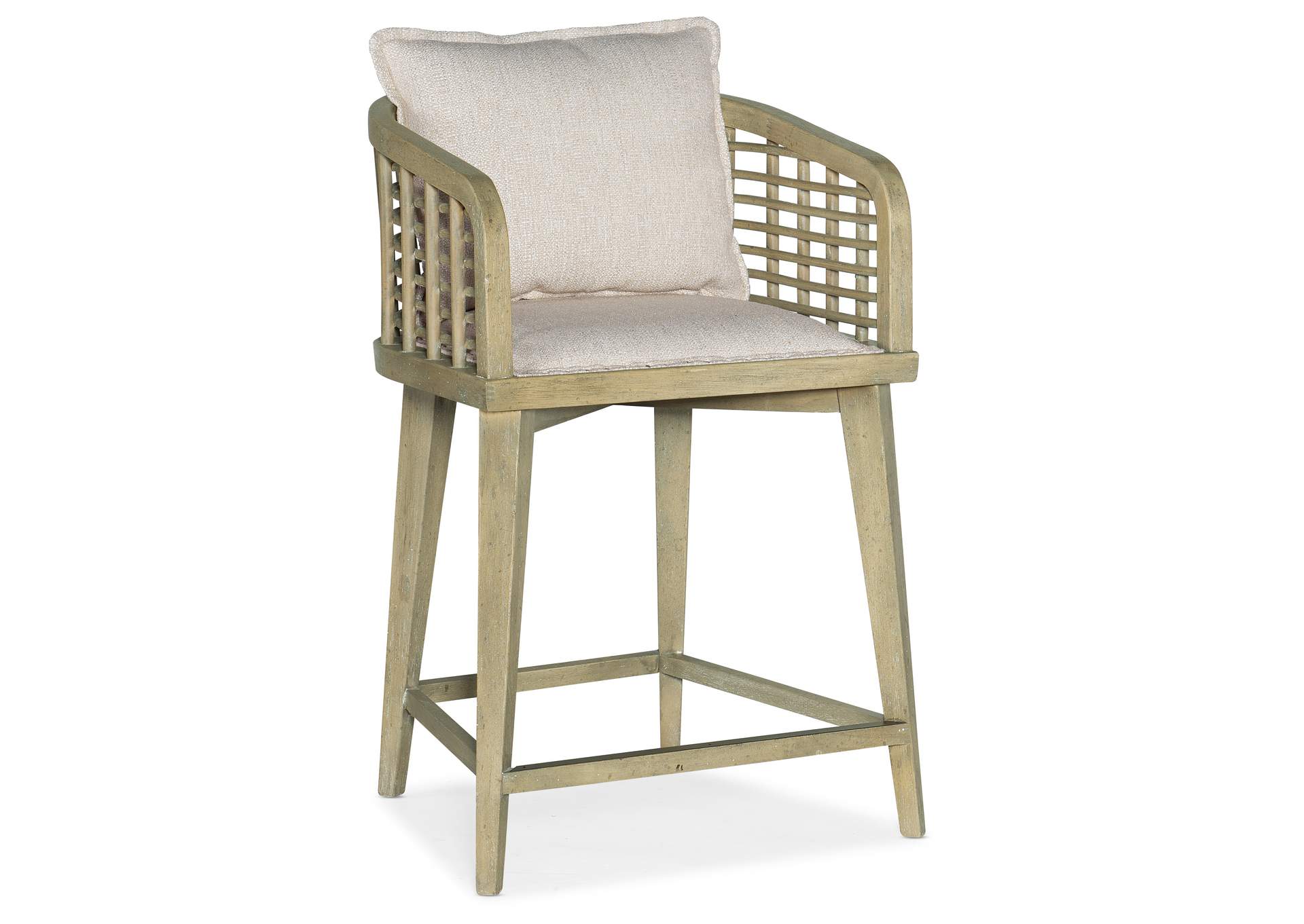 Surfrider Barrel Back Swivel Counter Stool