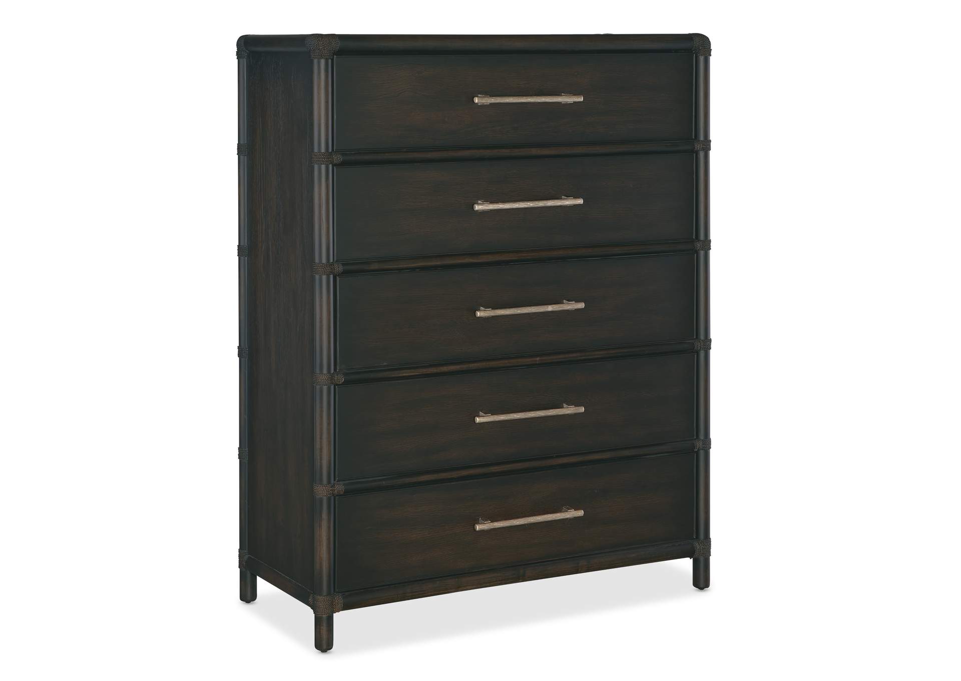 Retreat Pole Rattan Five - Drawer Chest