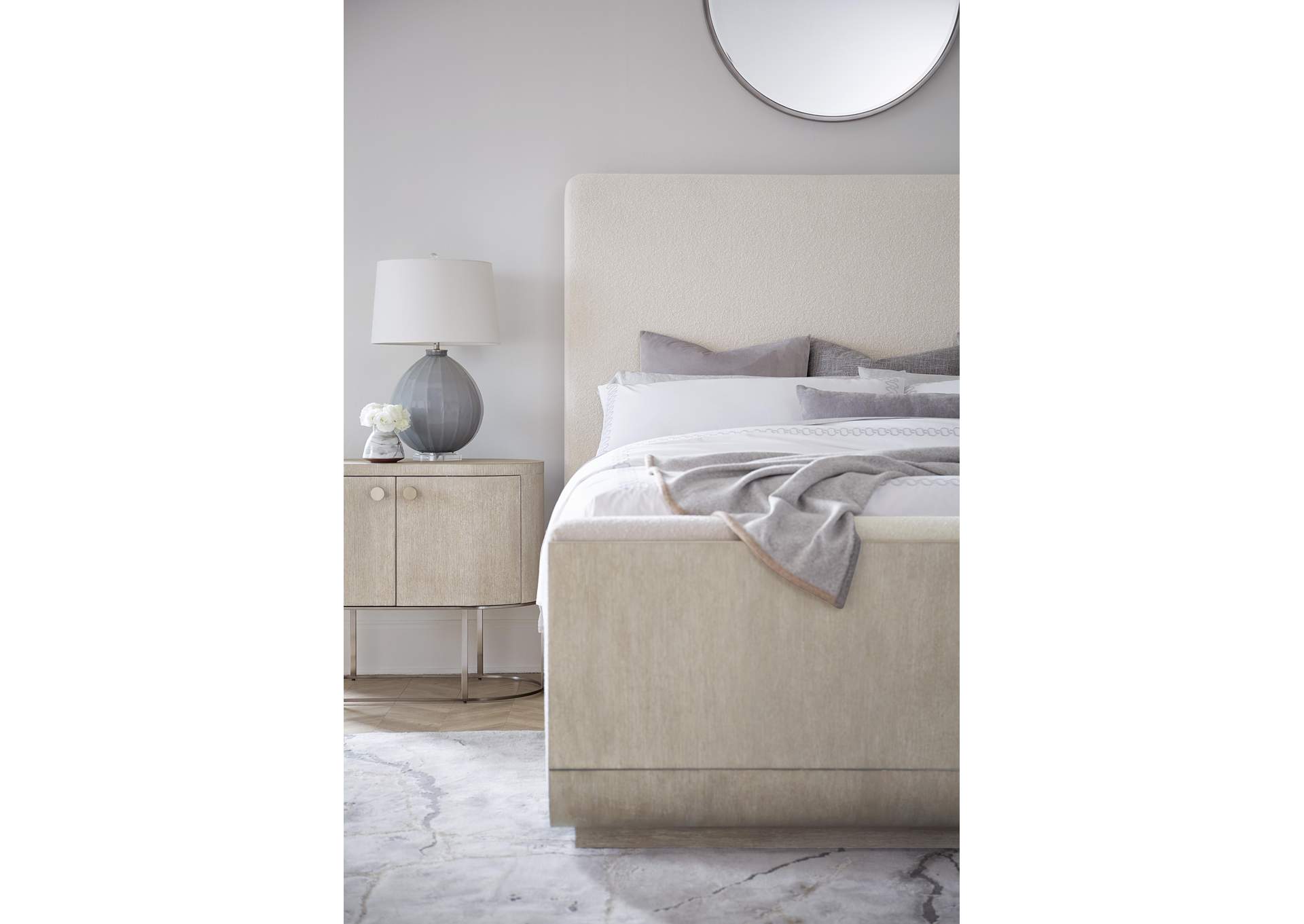 Modern Mood California King Upholstered Panel Bed image 7