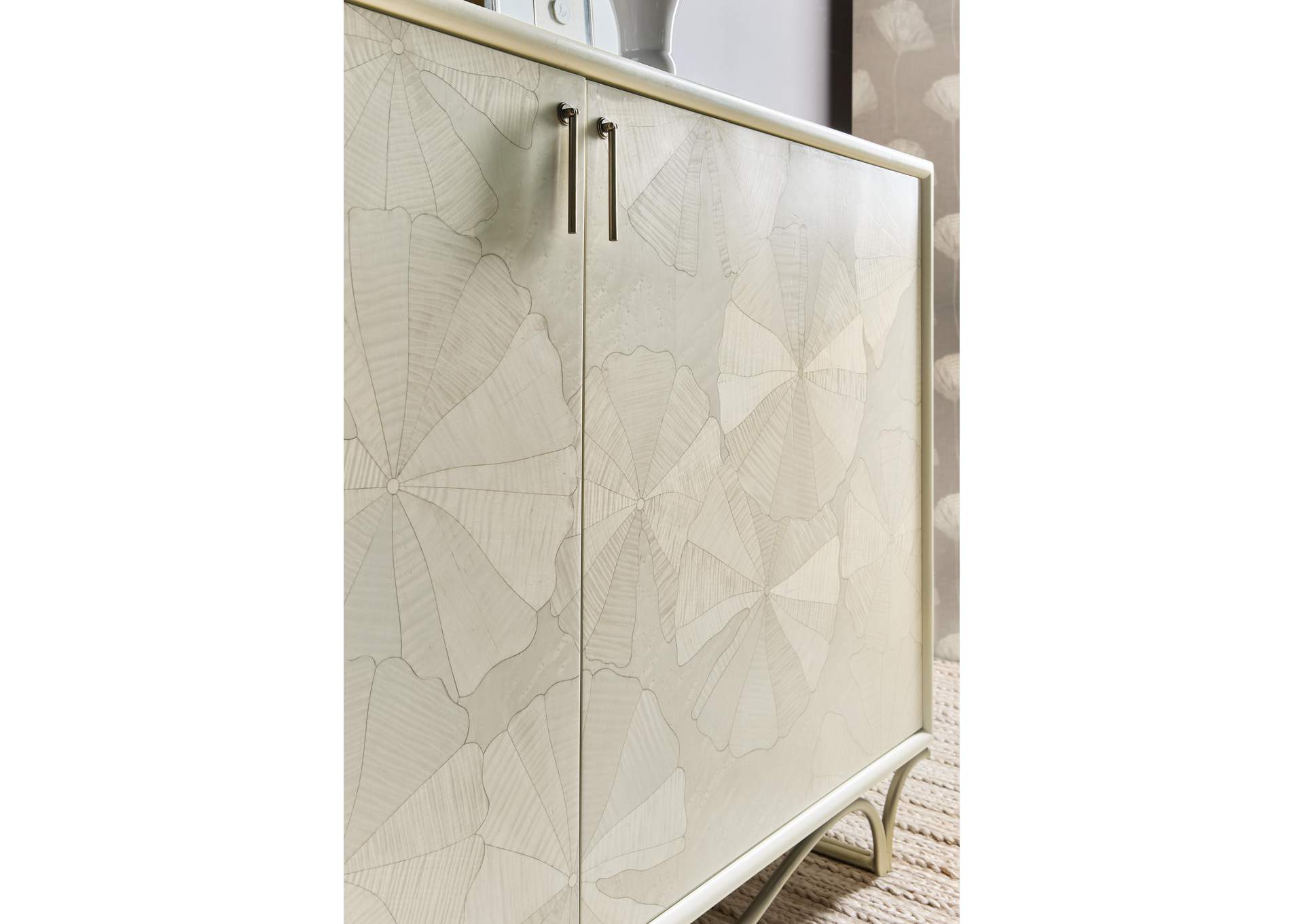 Melange White Lotus Hall Chest image 7