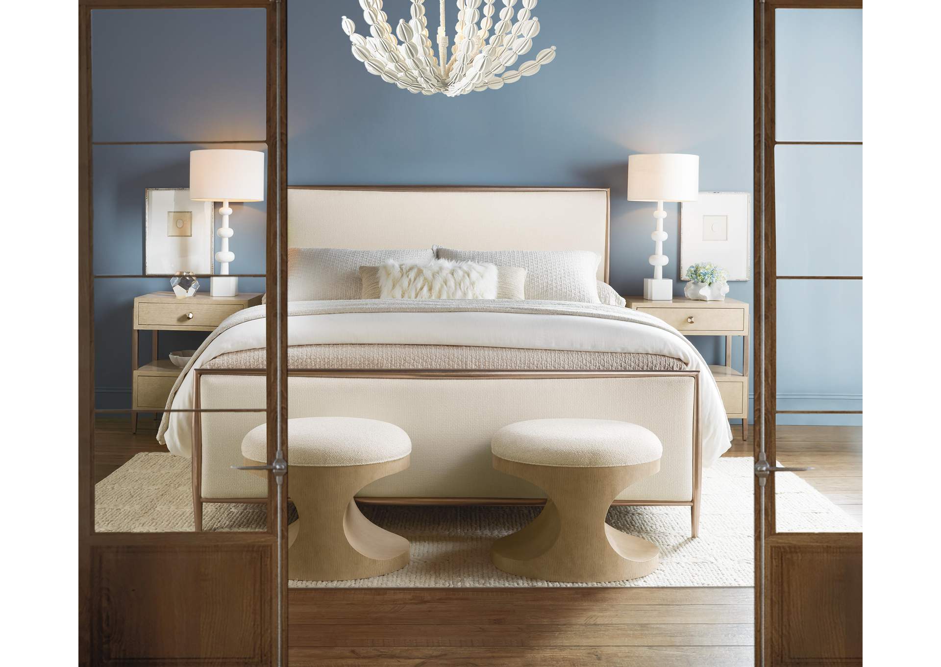 Westwood California King Upholstered Metal Bed image 7